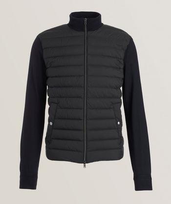 Moncler Wool Down Hybrid Sweater | Sweaters & Knits | Harry