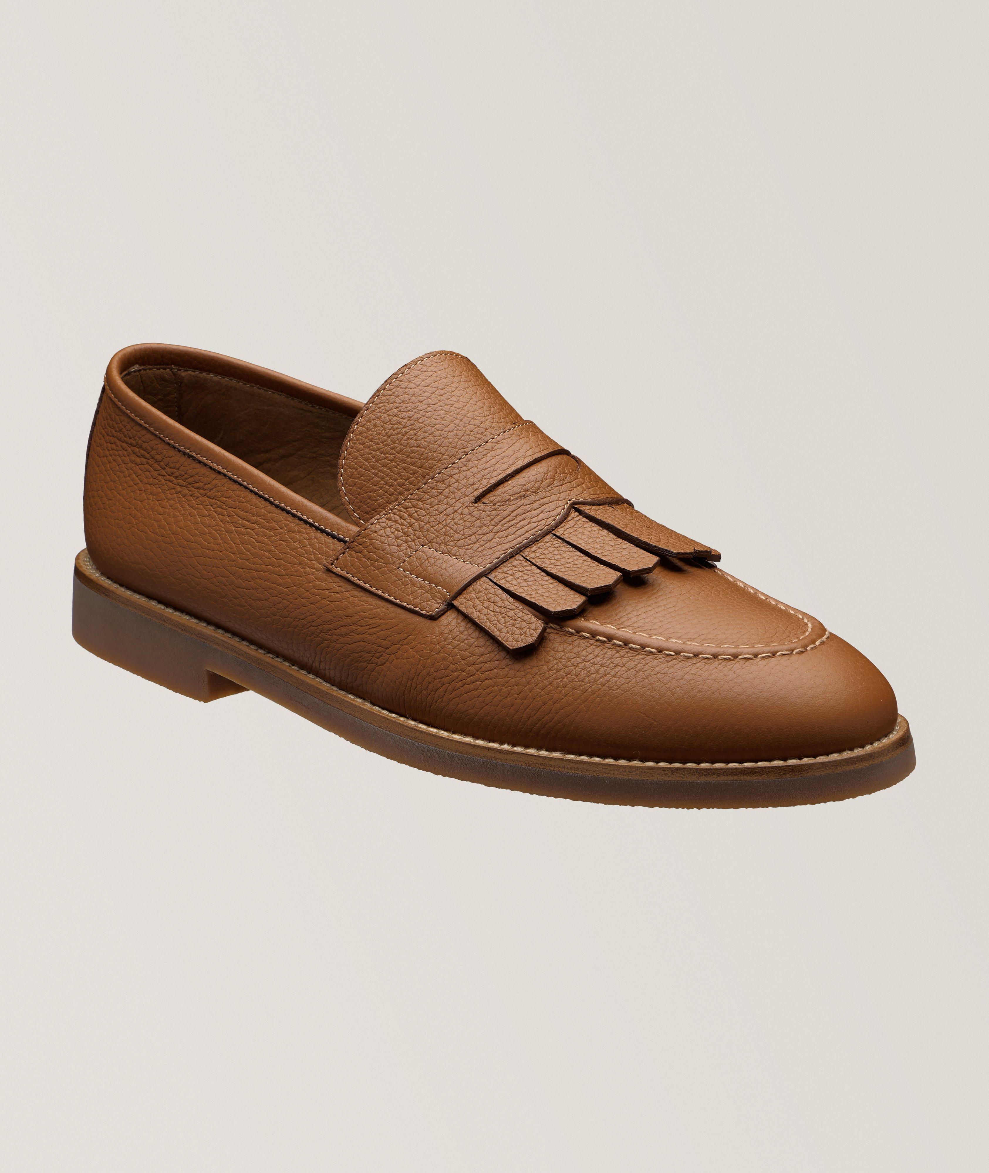 Barrett Kiltie Grained Leather Penny Loafers