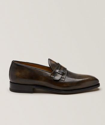 Brunello Cucinelli Suede Penny Loafers | Dress Shoes | Harry
