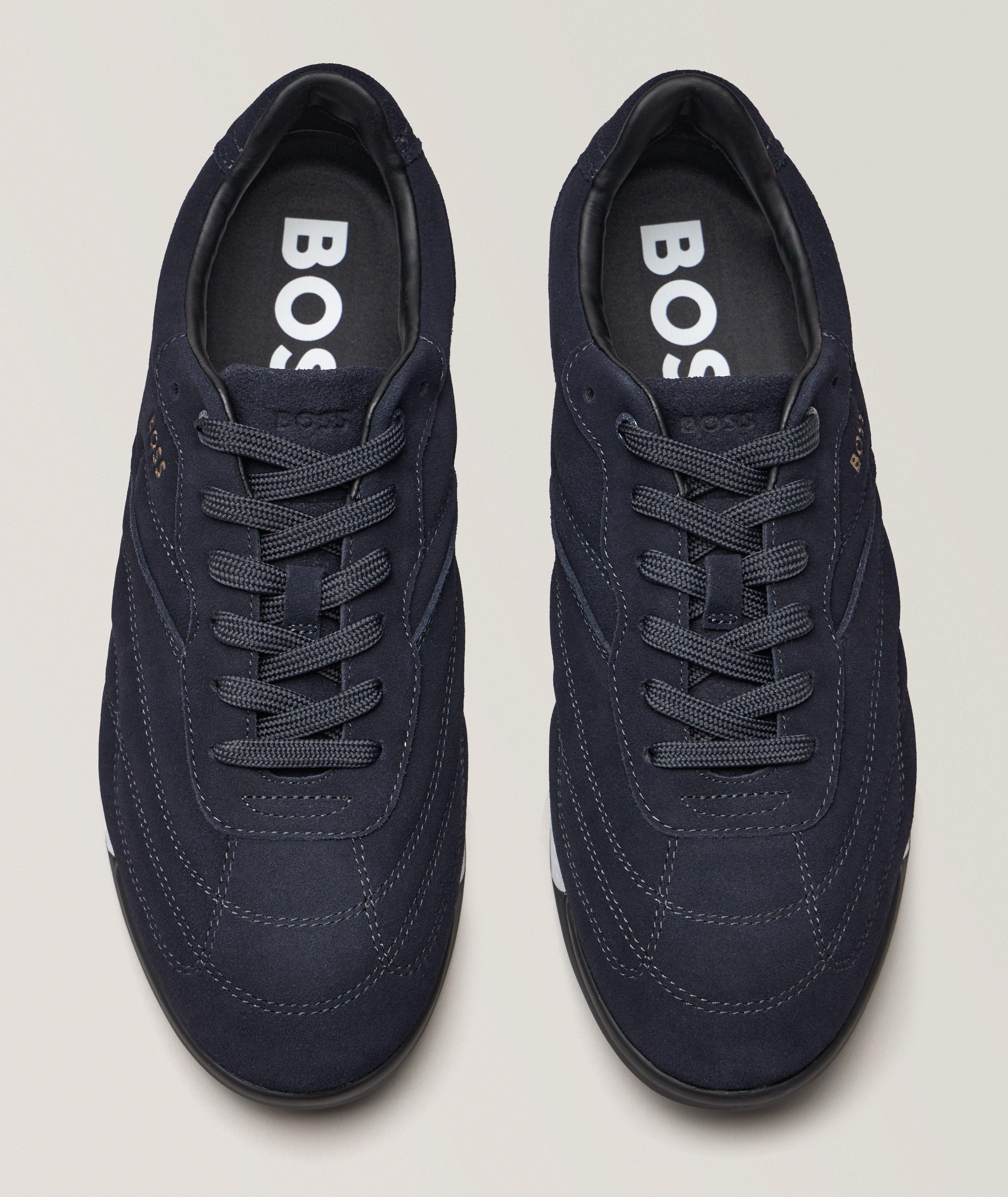 Titanium Suede Sneakers image 1