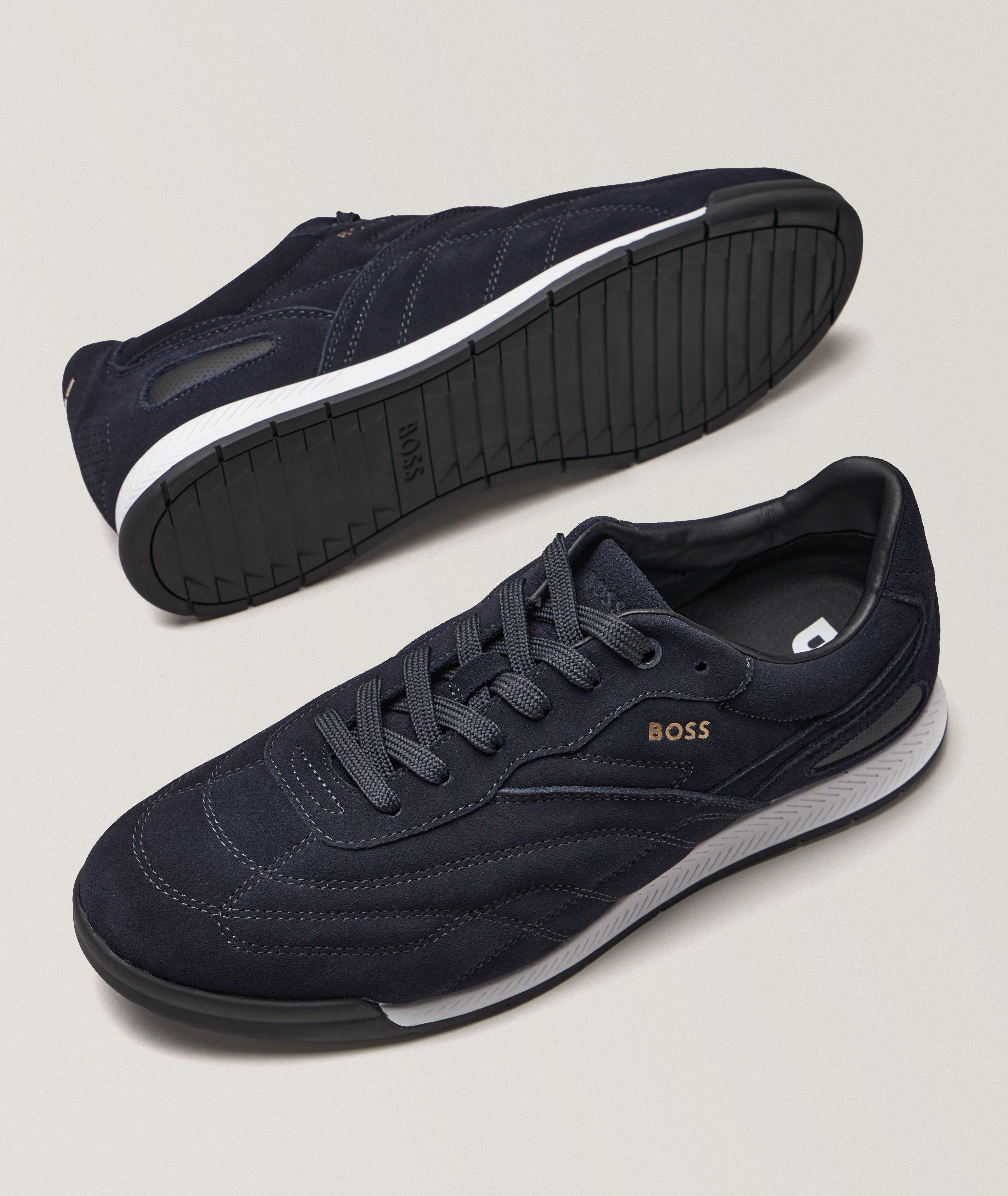 Titanium Suede Sneakers image 3