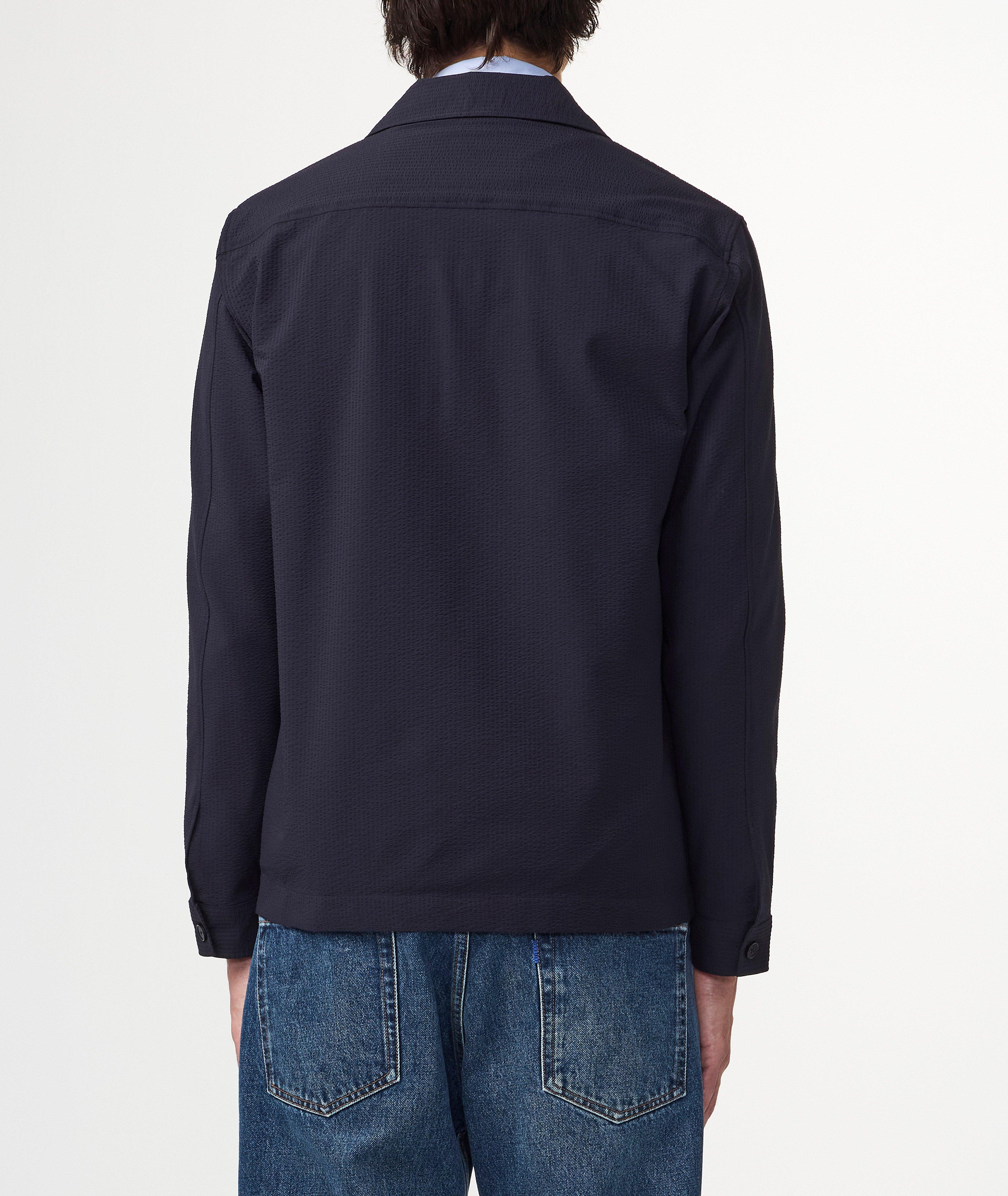 NN07 Zander Hybrid Seersucker Overshirt | Coats | Final Cut