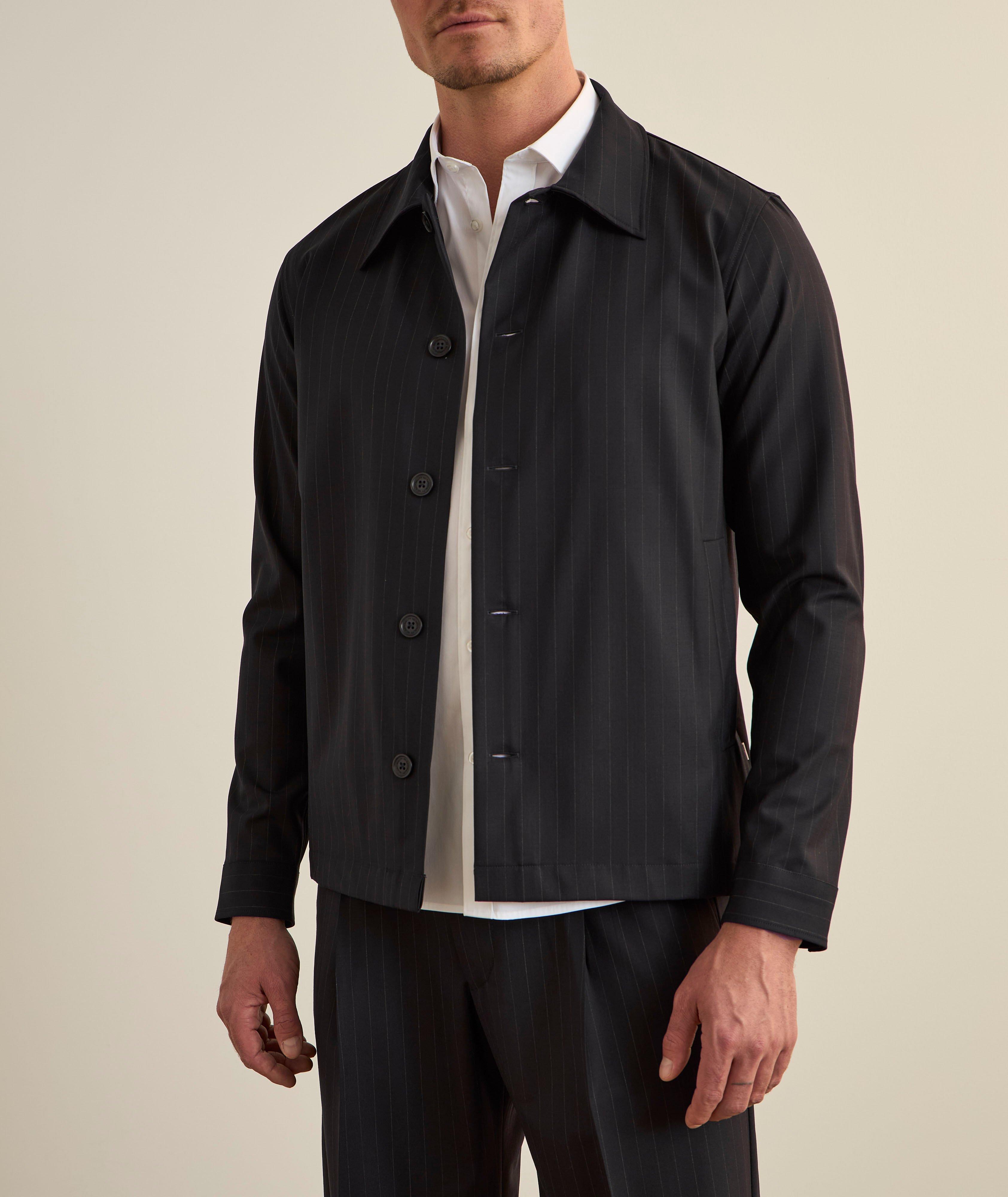 NN07 Zander Hybrid Striped Overshirt | Coats | Final Cut