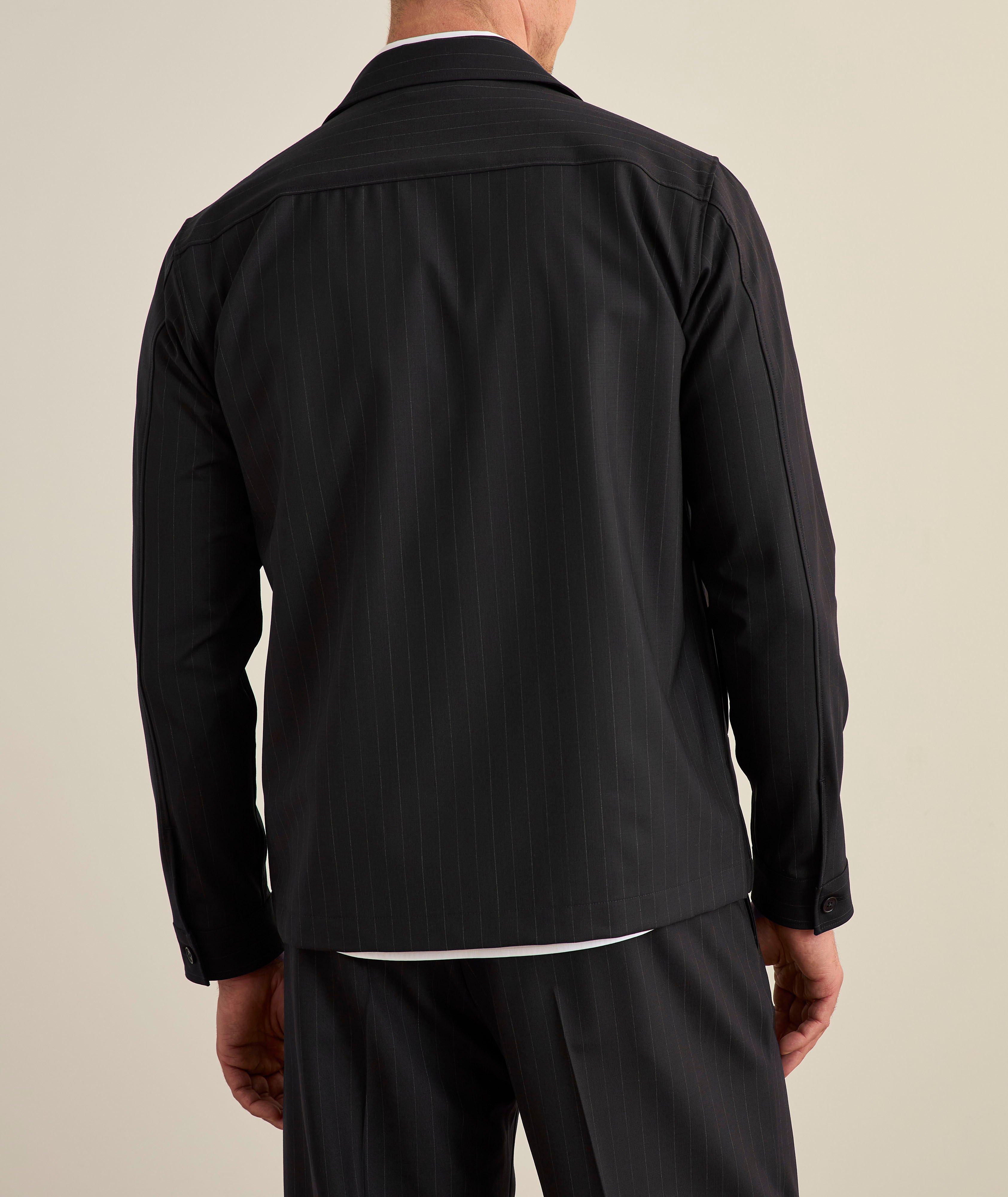 NN07 Zander Hybrid Striped Overshirt | Coats | Final Cut