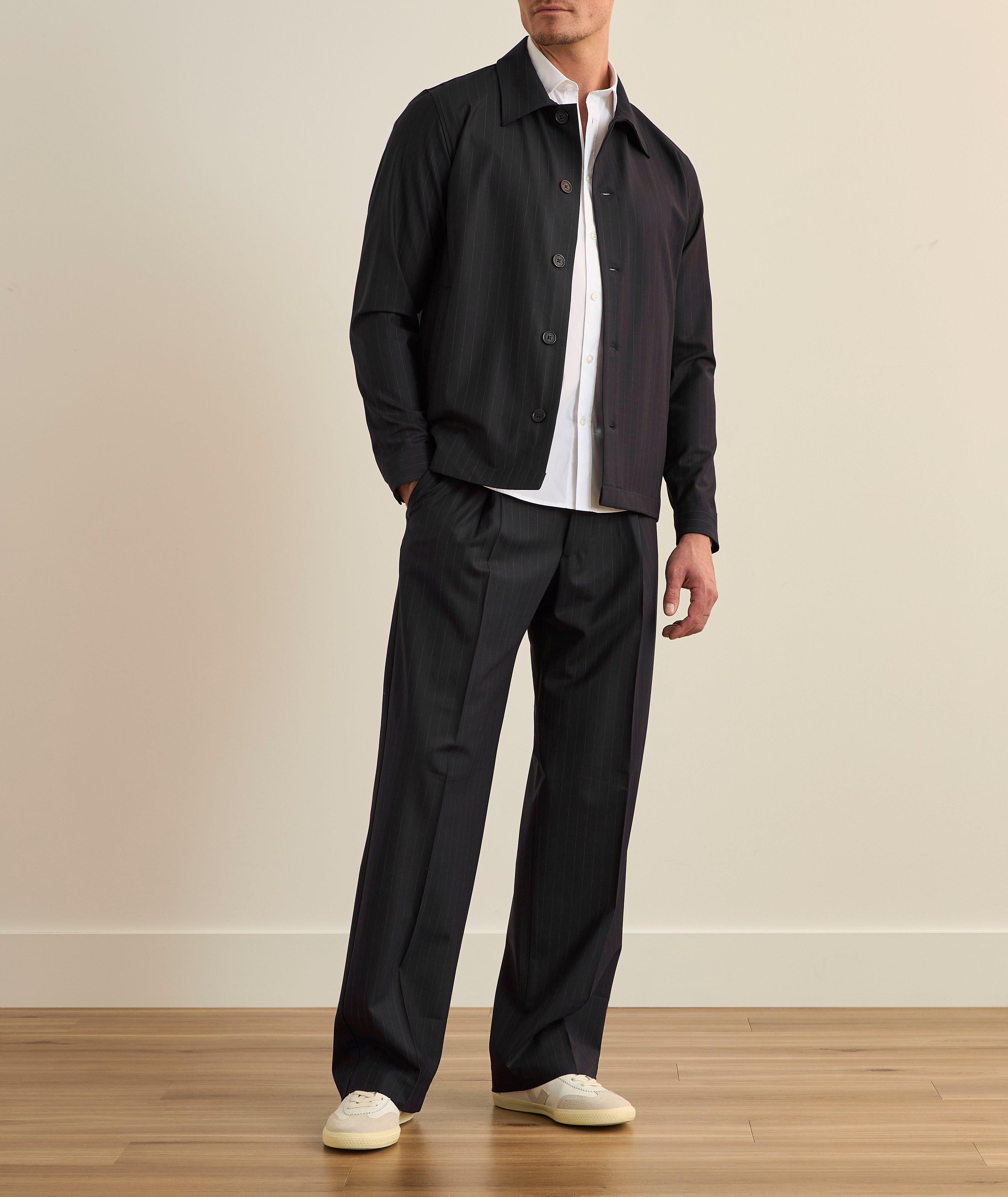 NN07 Zander Hybrid Striped Overshirt | Coats | Final Cut