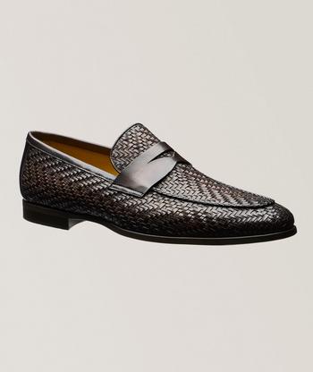 To Boot New York Zenith Woven Leather Penny Loafers | Dress