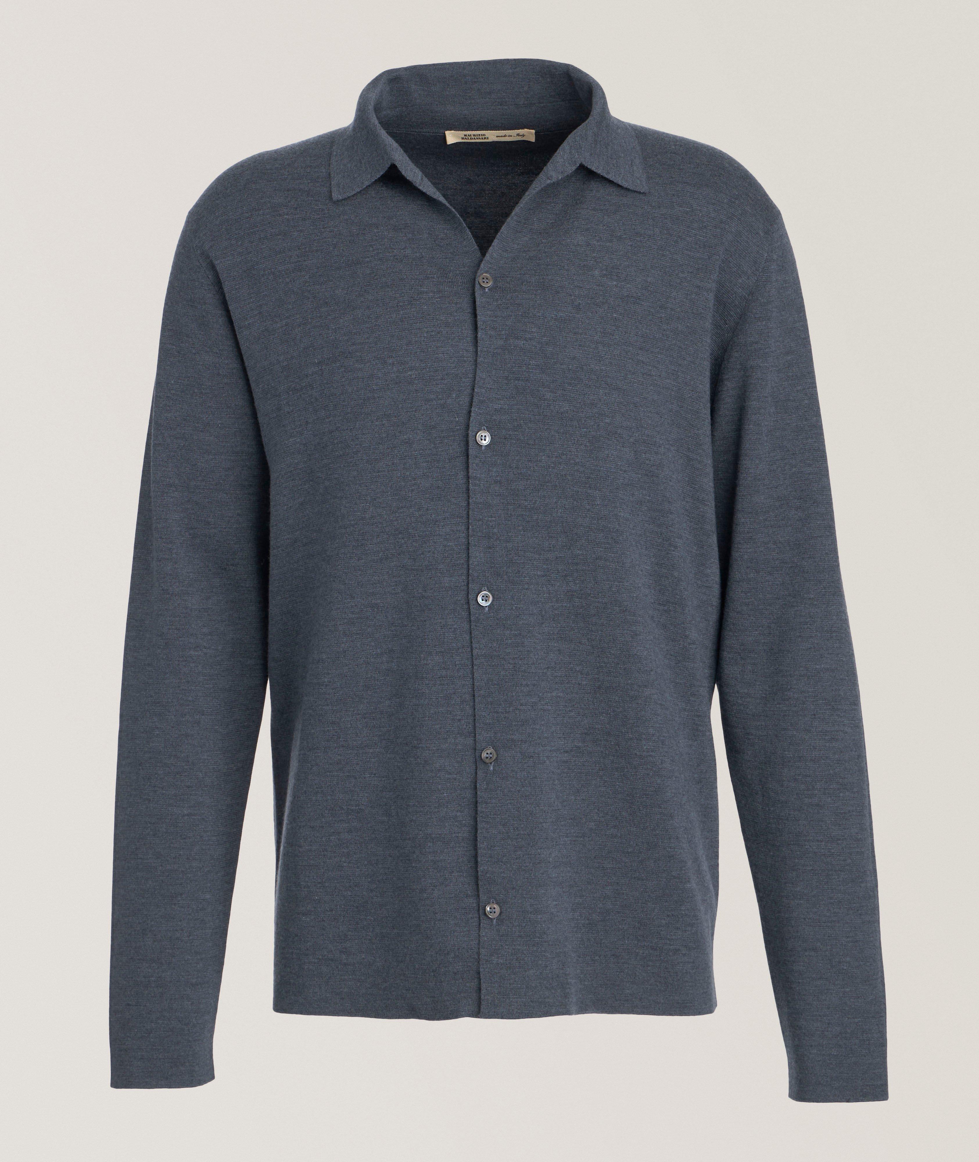 Maurizio Baldassari Virgin Wool Knit Shirt 