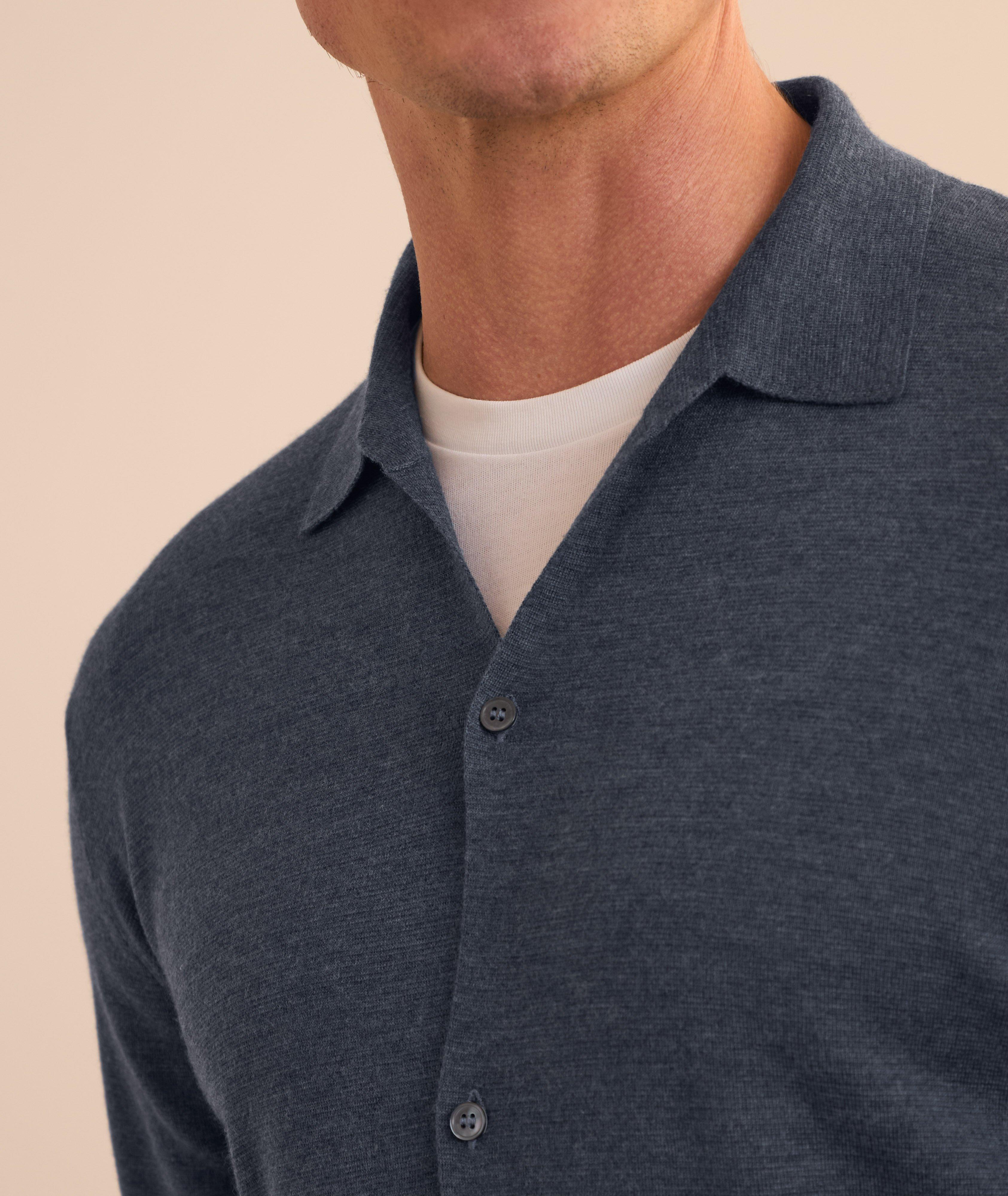 Virgin Wool Knit Shirt  image 3