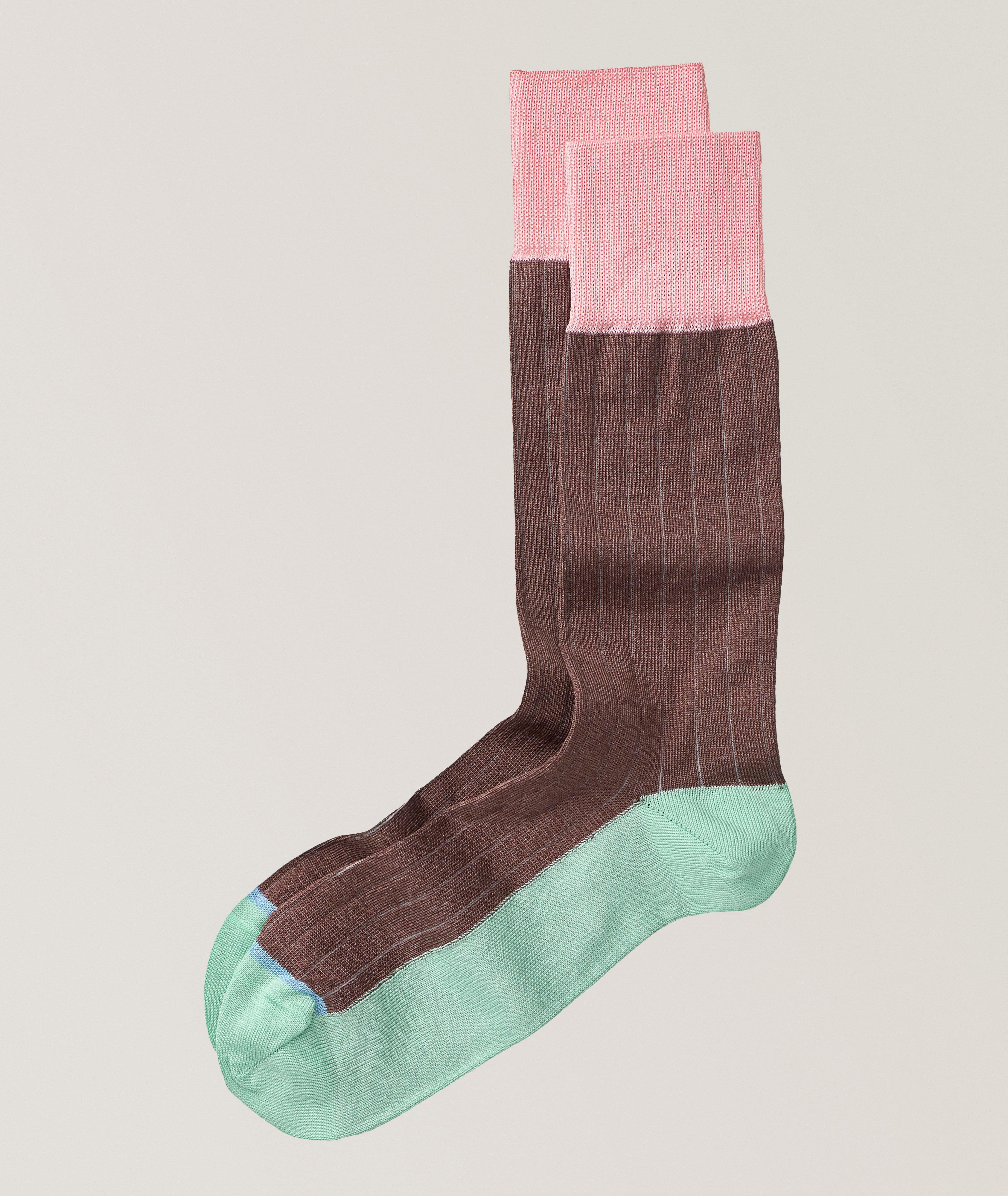 Paul Smith Jerome Colourblock Ribbed Socks