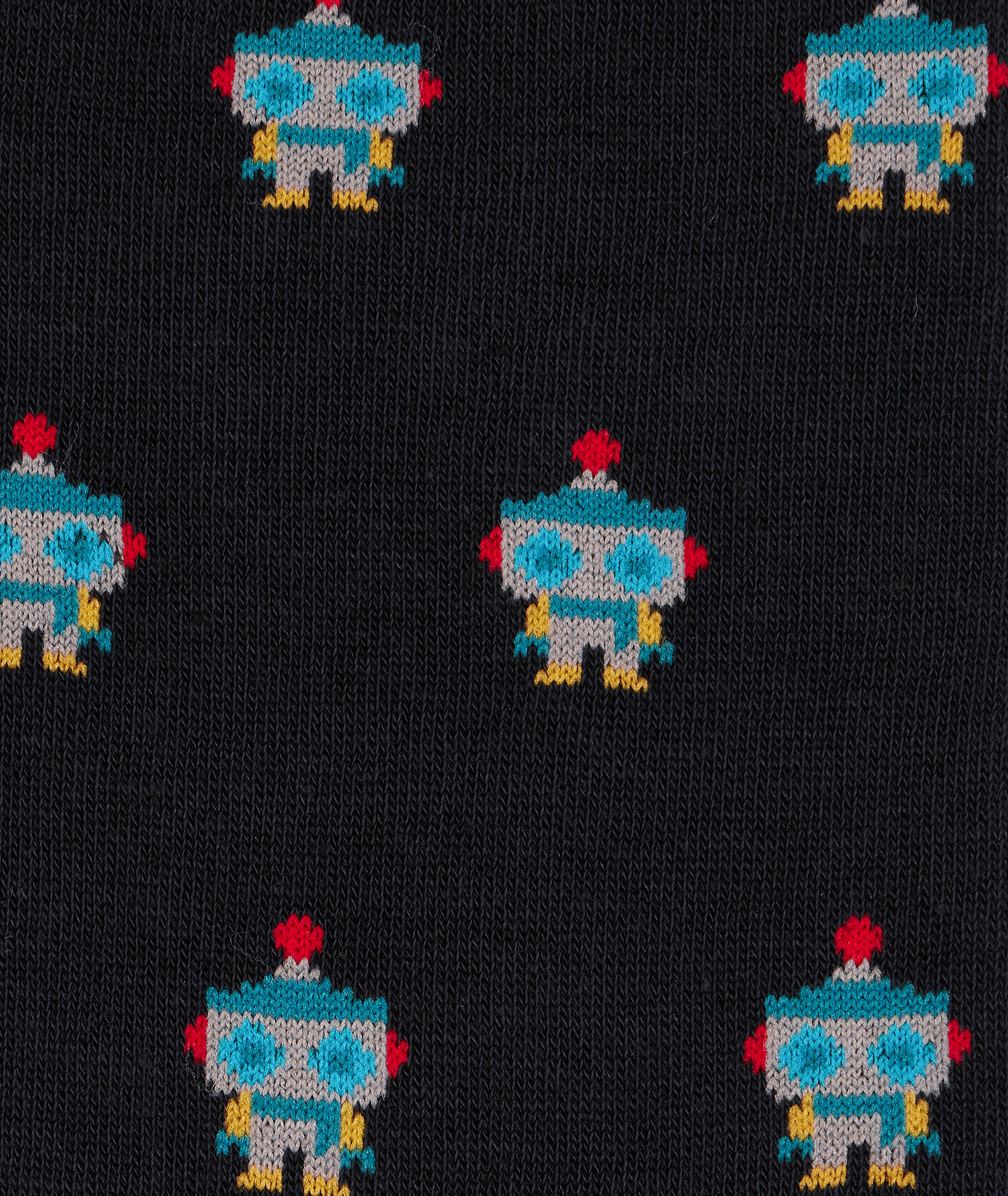 Yen Robot Stretch-Cotton Crew Socks  image 2