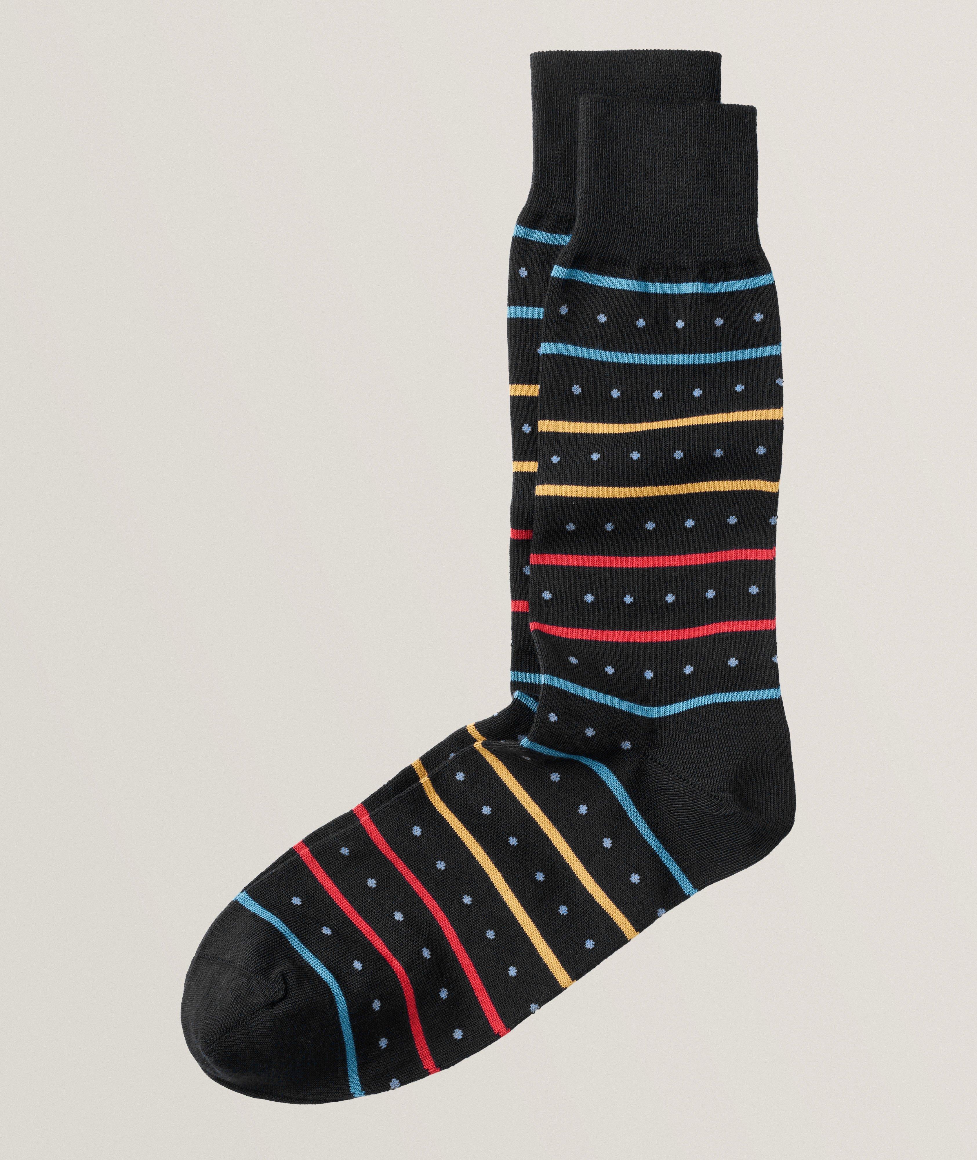 Paul Smith Iago Spot & Stripe Socks