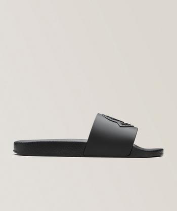 Moncler Basile Logo Embossed Slides | Casual Shoes | Harry Rosen