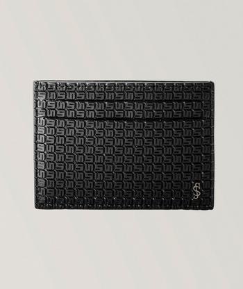 Giorgio Armani★素敵！Logo Leather Zip-Aroud Coin/Card Case Emporio Armani 3D Logo Grained Leather Card Holder | Wallets