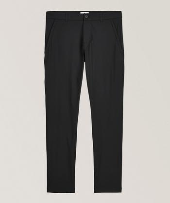 Giorgio Armani Wool-Seersucker Stretch Knit Dress Pants