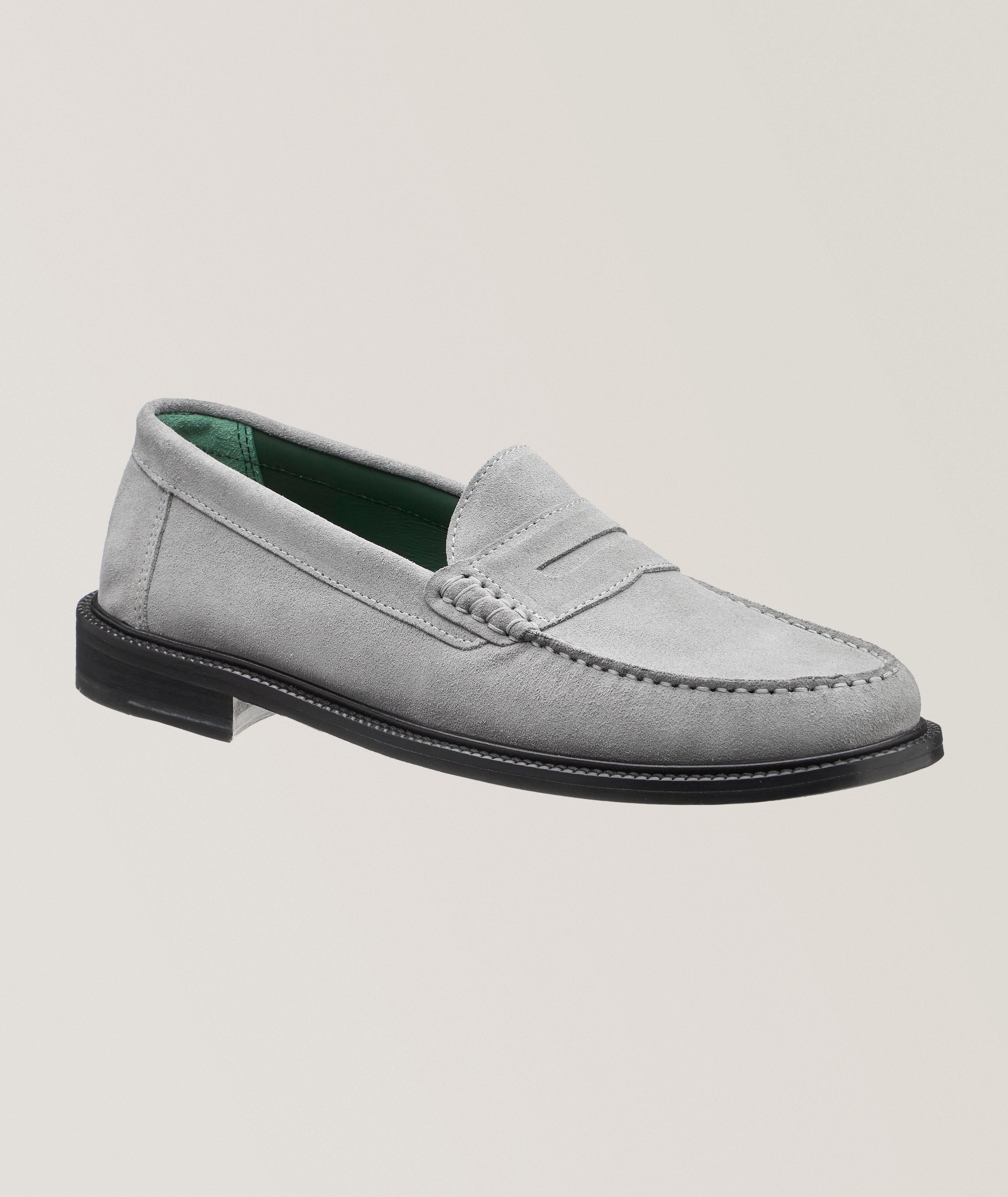 Vinny's Suede Moccasin Penny Loafers