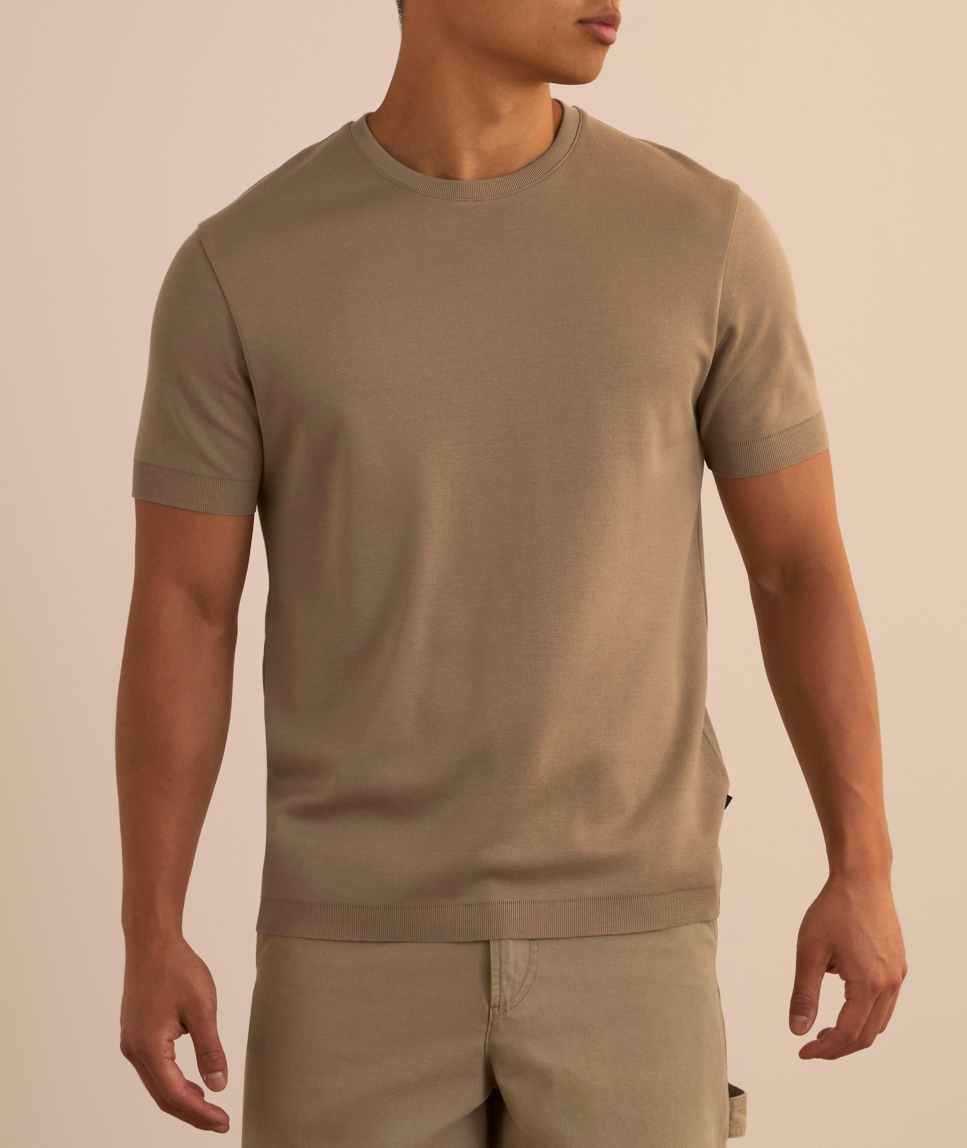 T-shirt en coton à encolure ronde image 1