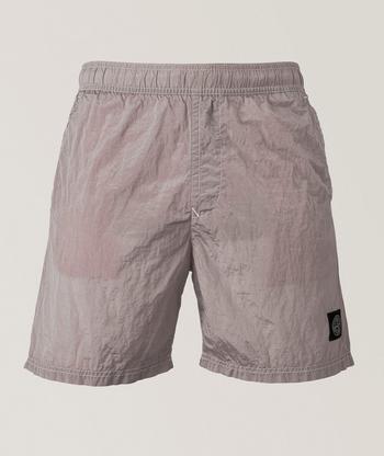 Frescobol Carioca Rio Copa Check Print Jacquard Swim Shorts