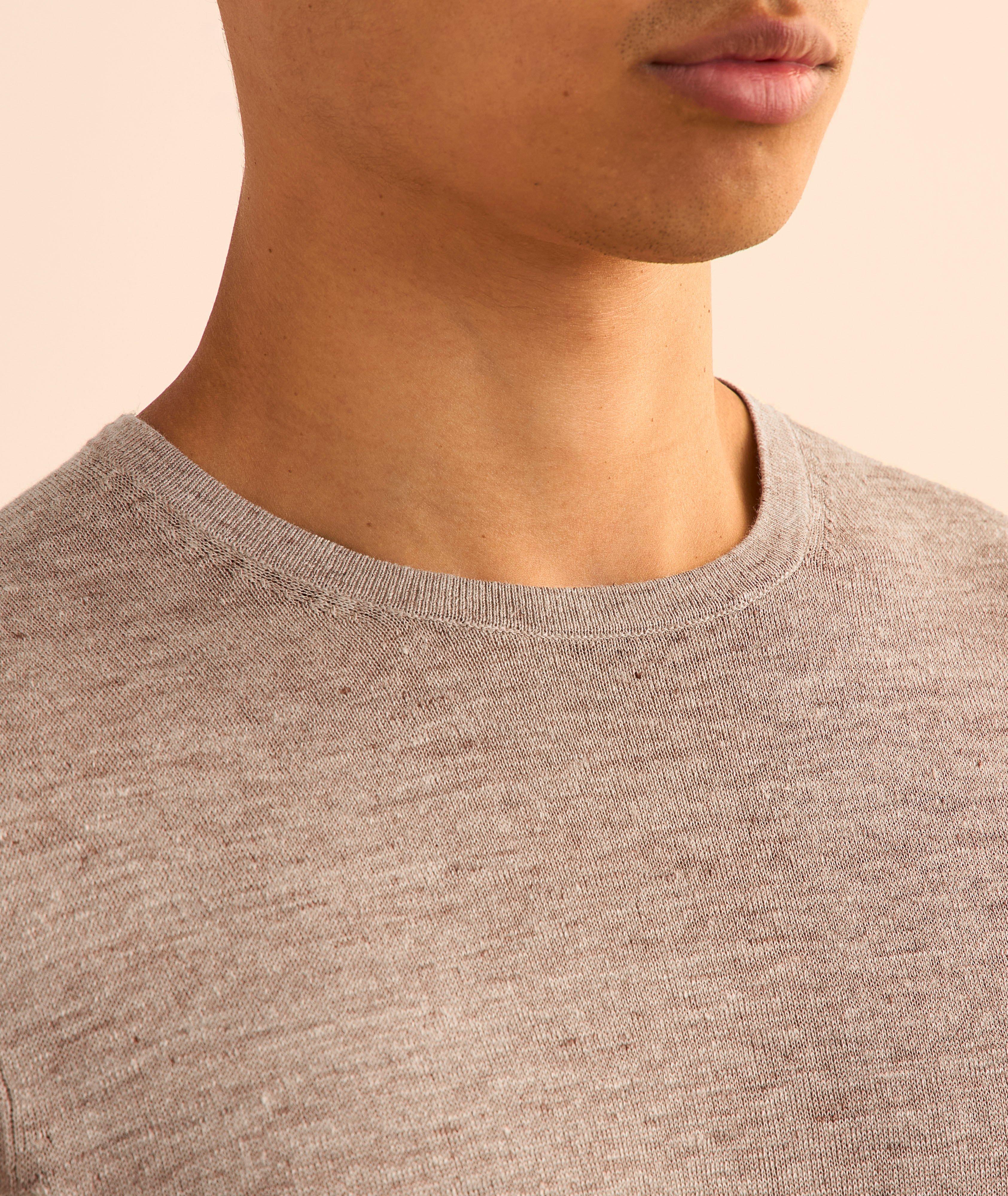 Linen-Silk Knit T-Shirt image 3