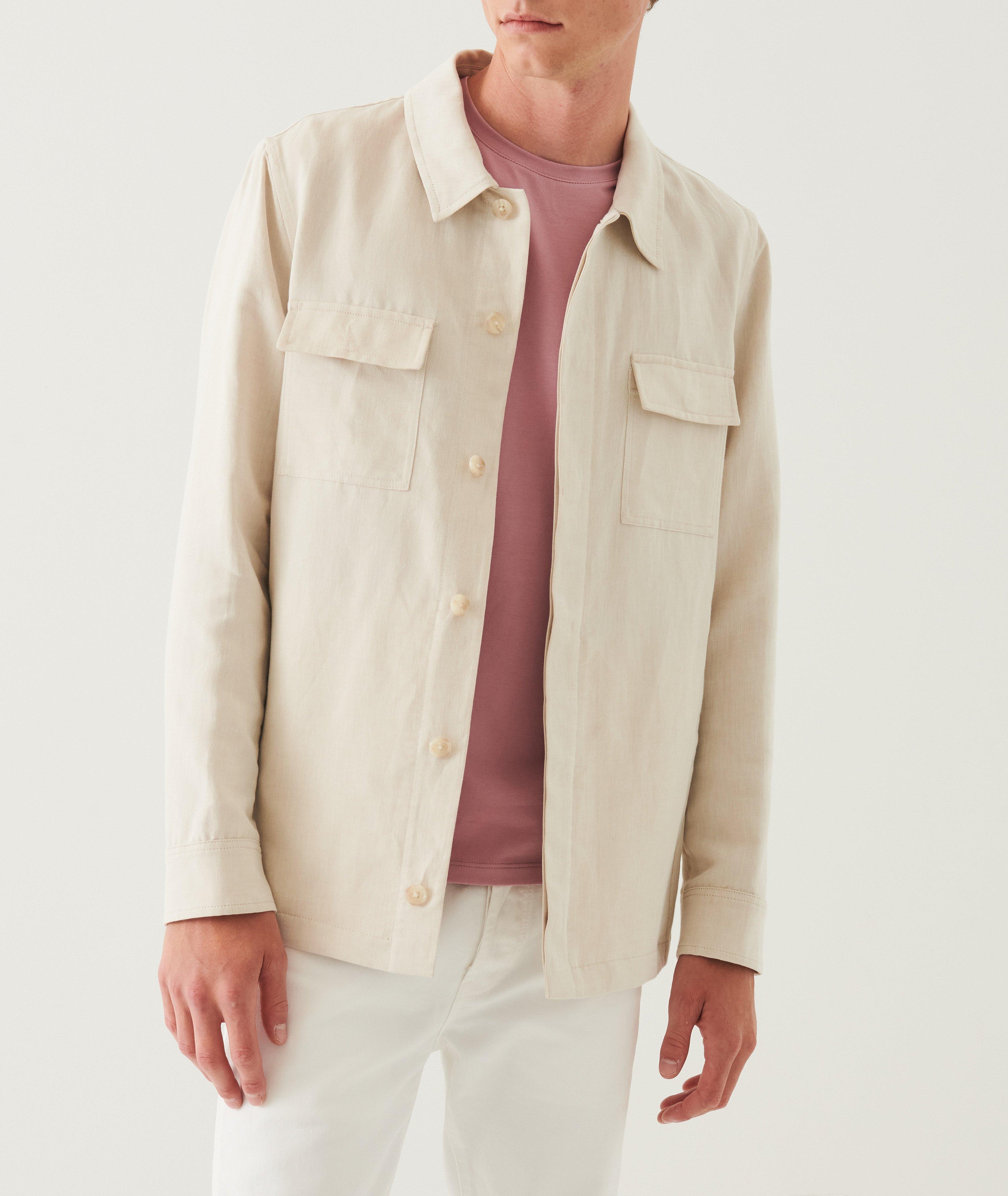 Linen-Cotton Overshirt image 1