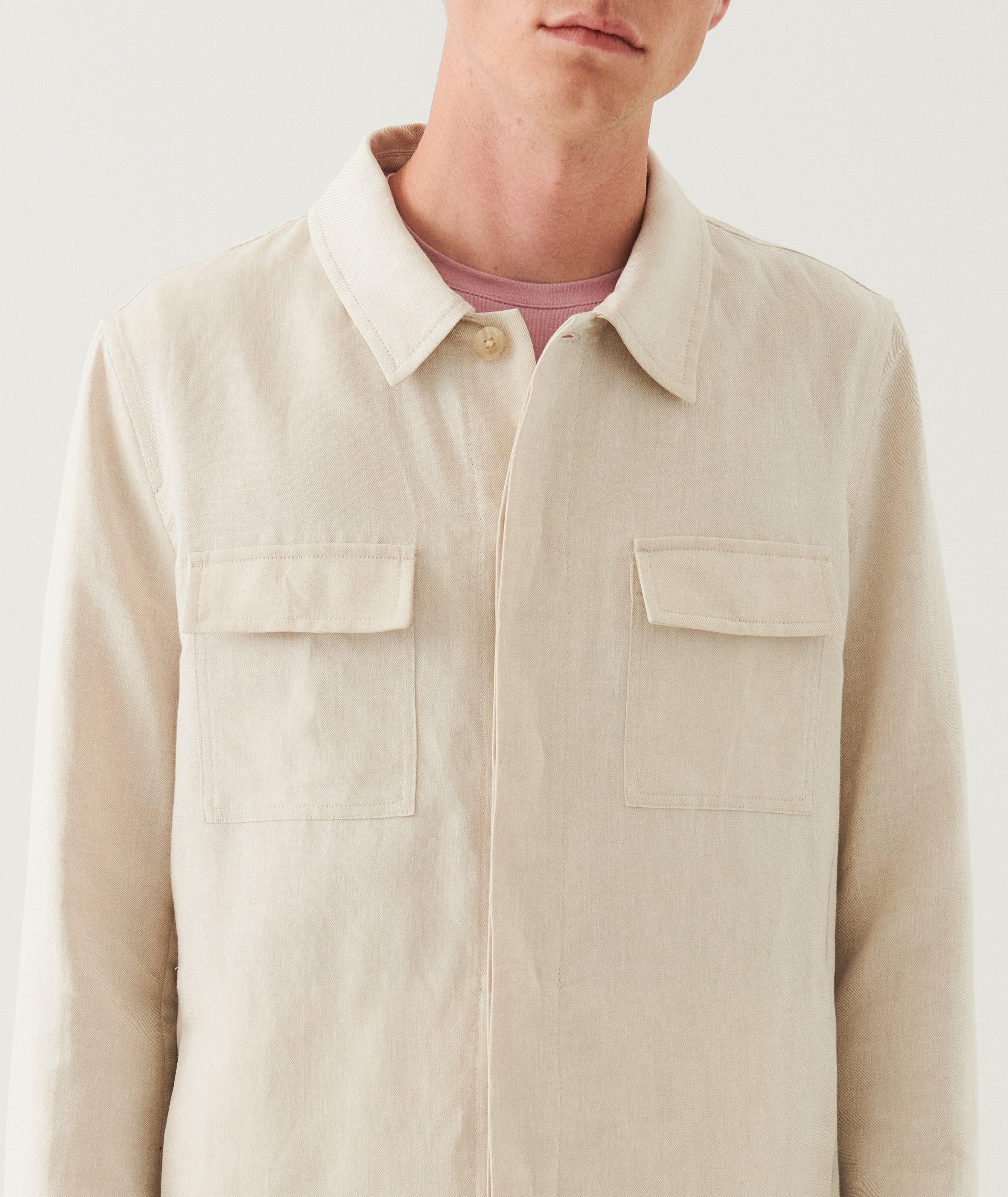 Linen-Cotton Overshirt image 2