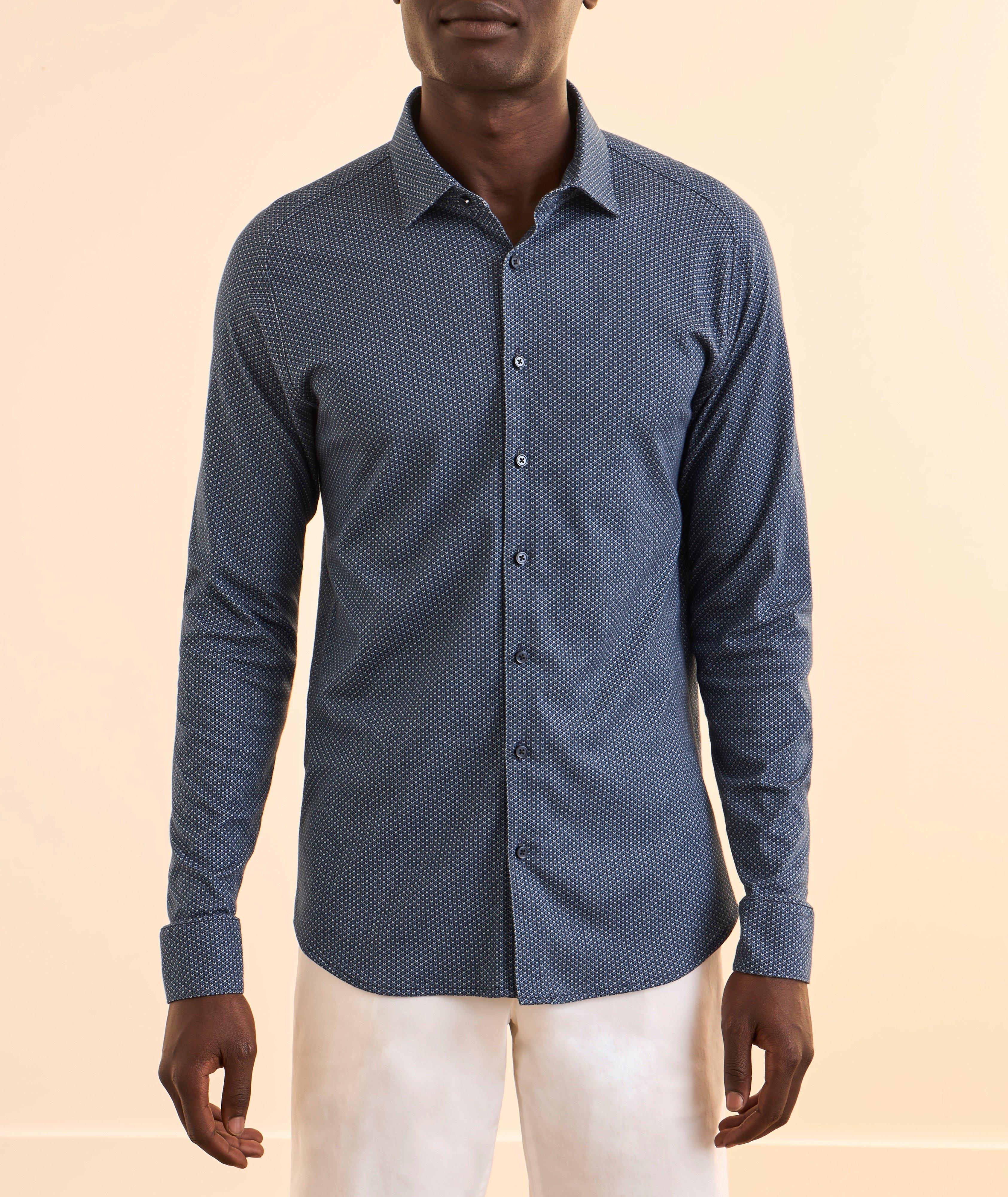 Neat-Print Cotton Jersey Shirt image 1