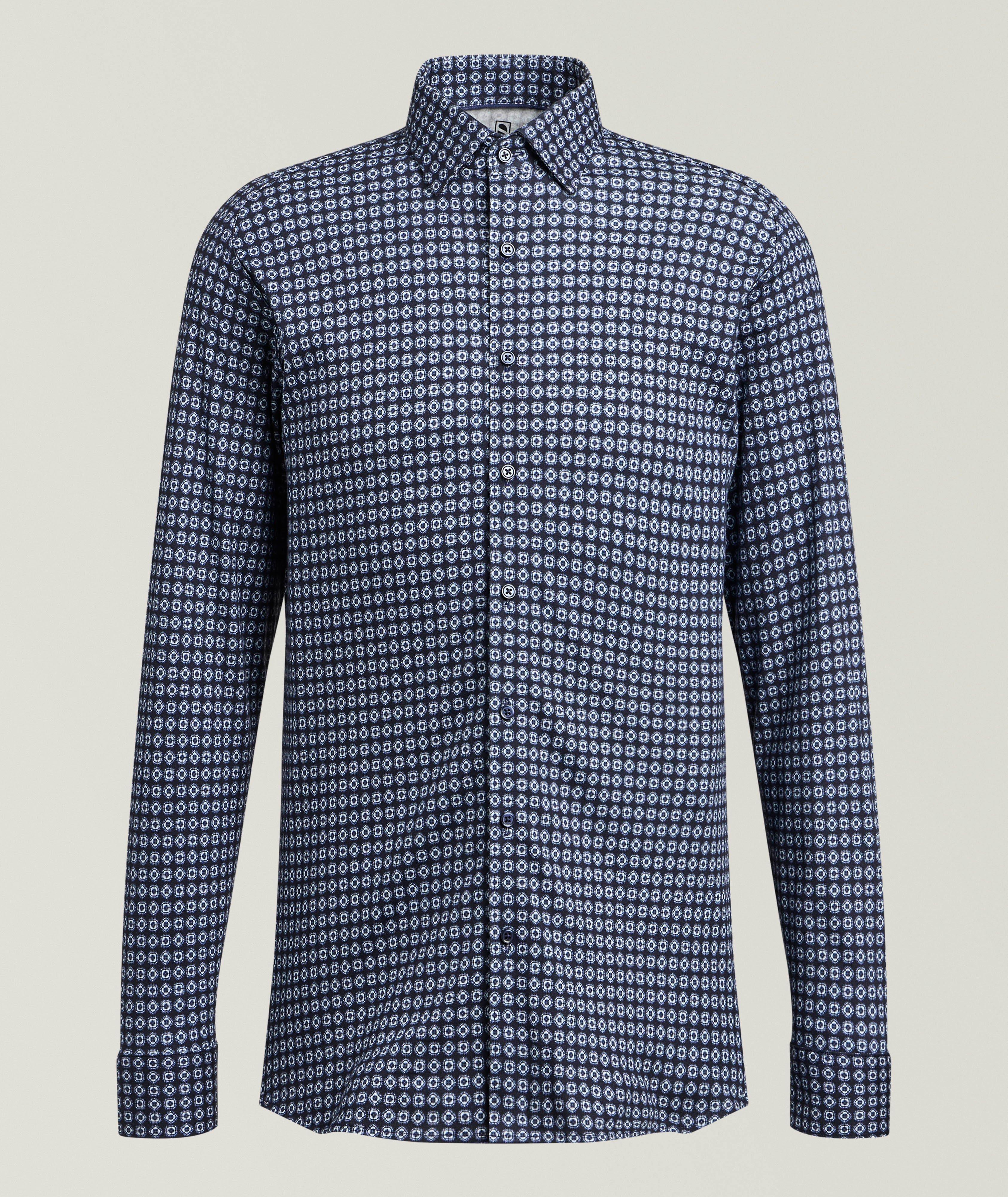 DESOTO Medallion-Print Cotton Shirt 