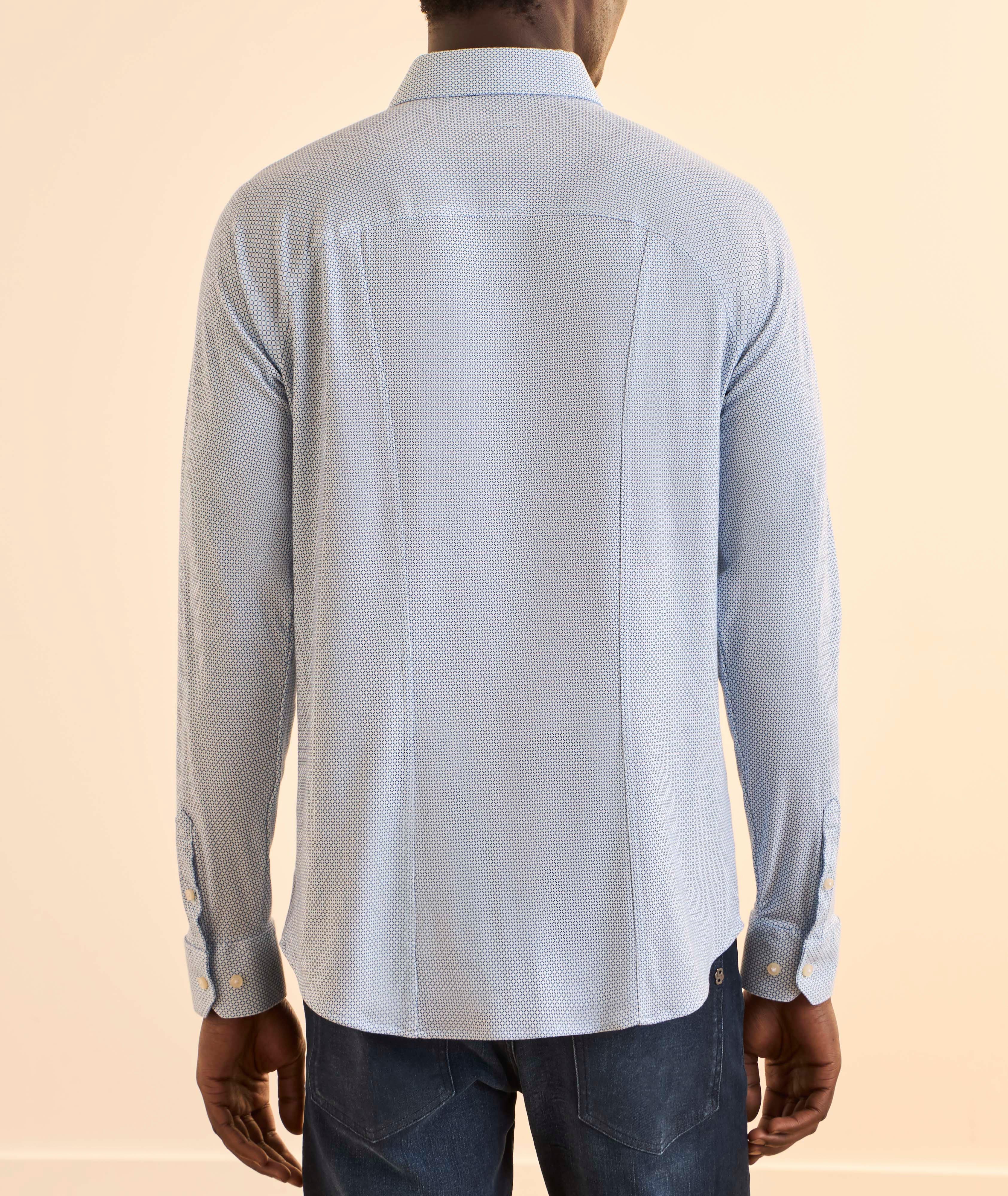 Diamond-Print Cotton Jersey Shirt  image 2