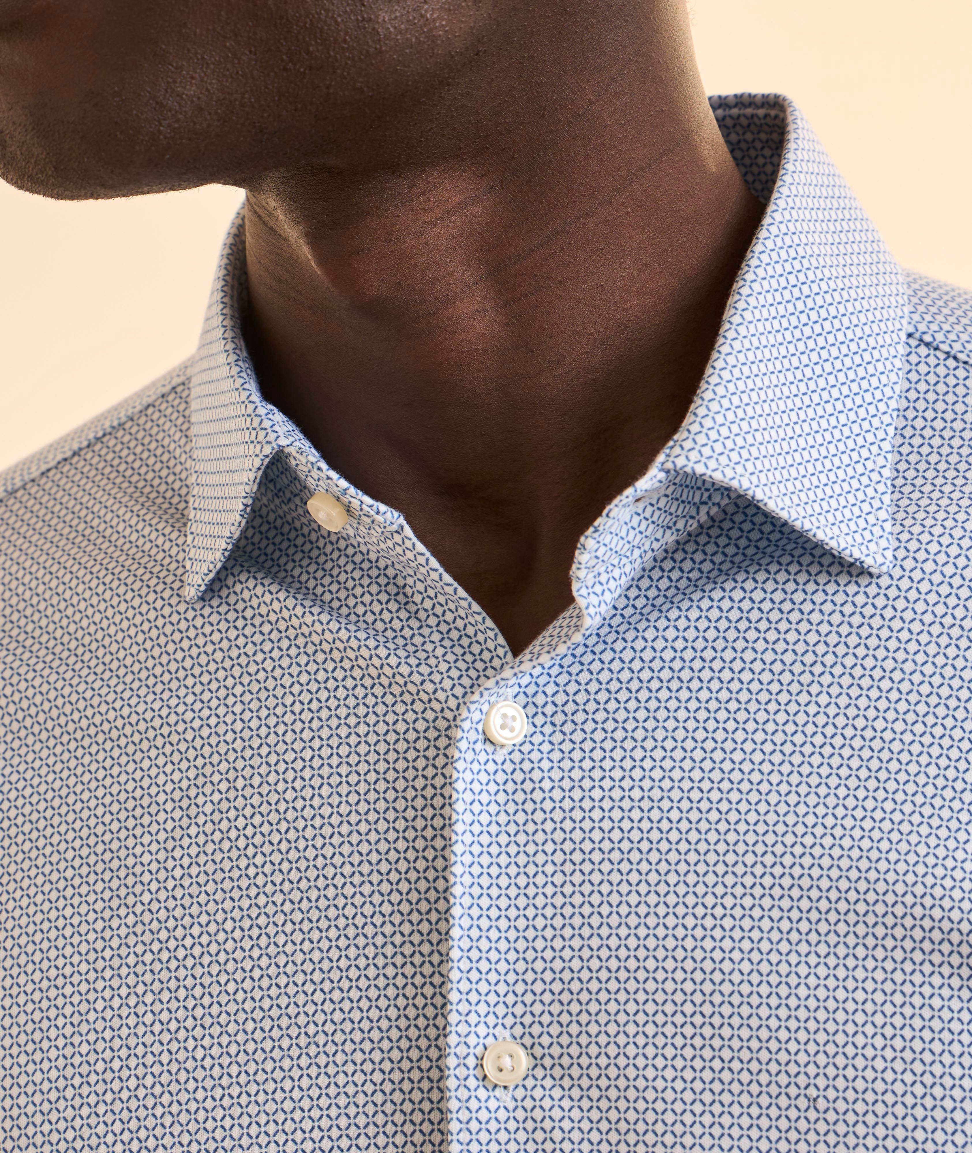 Diamond-Print Cotton Jersey Shirt  image 3