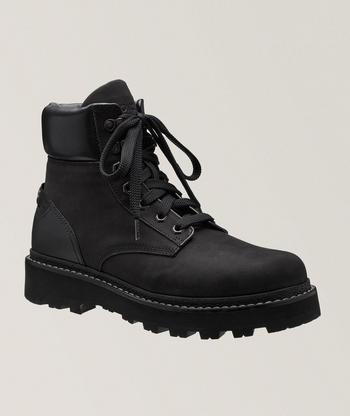 Brunello Cucinelli Grain Leather Lug Boots | Boots | Harry Rosen