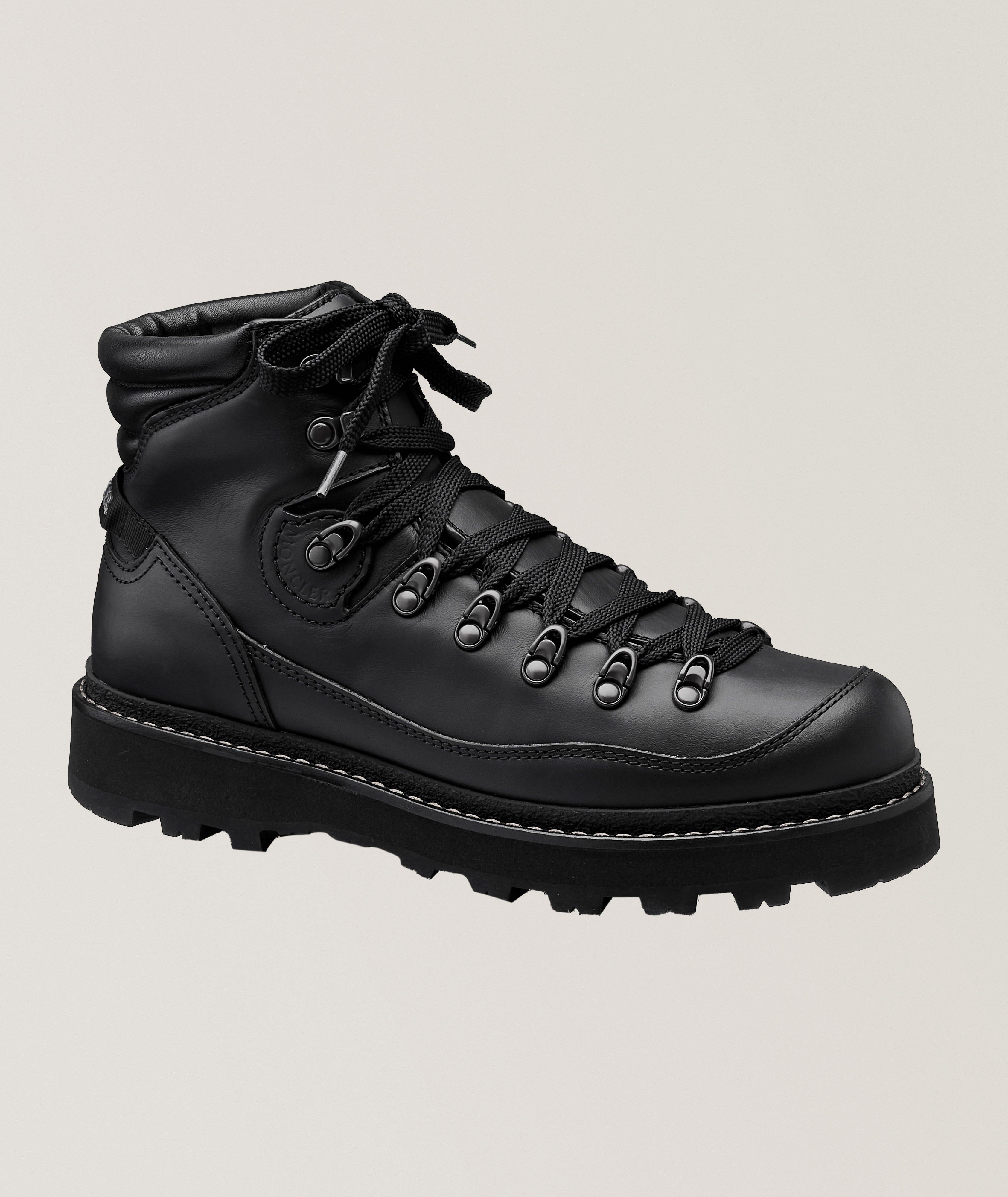 Moncler Botte De Randonnée Peka En Cuir En Noir , Taille Homme 44