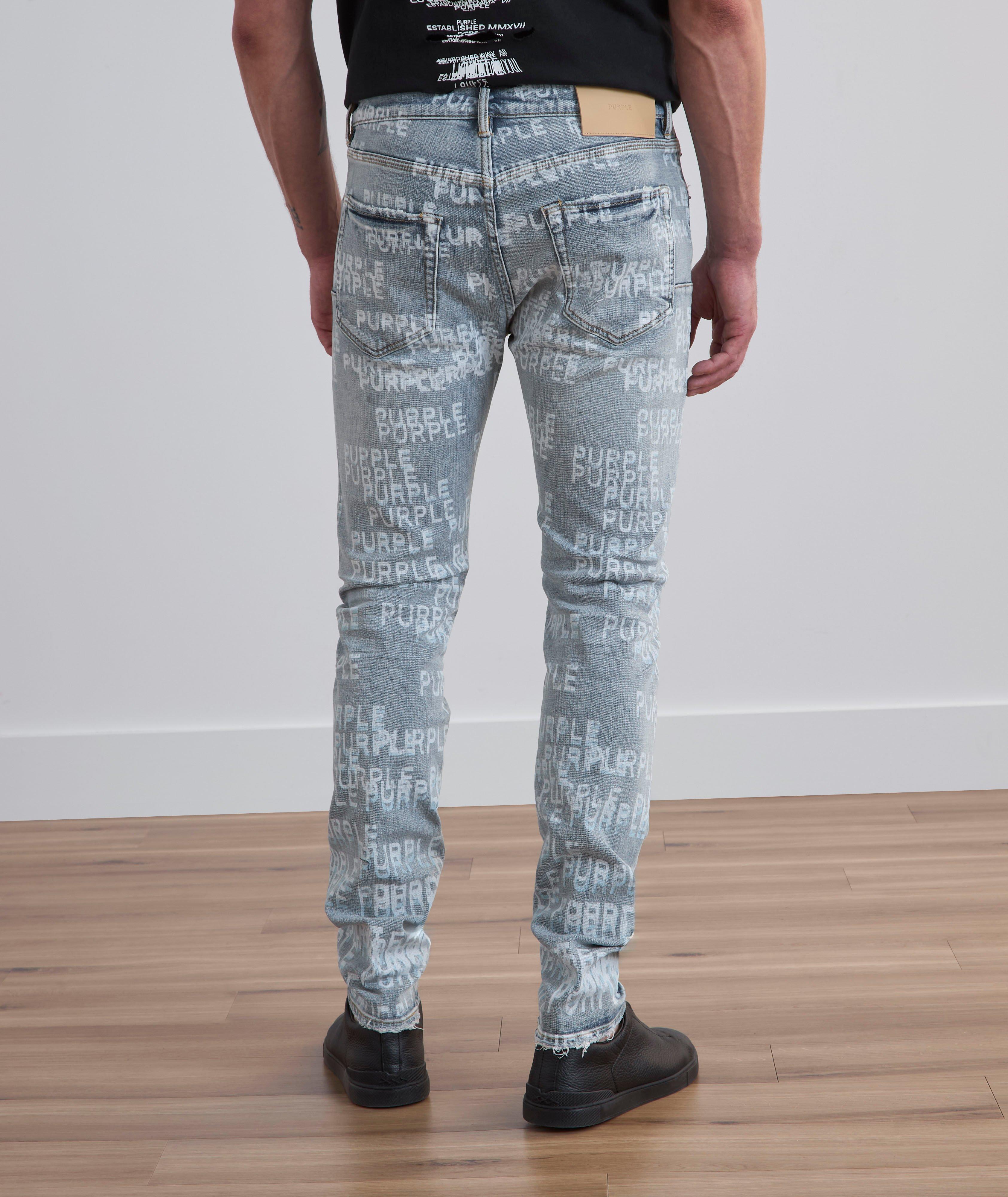 P001 Stretch-Cotton Logo Skinny Jeans image 2