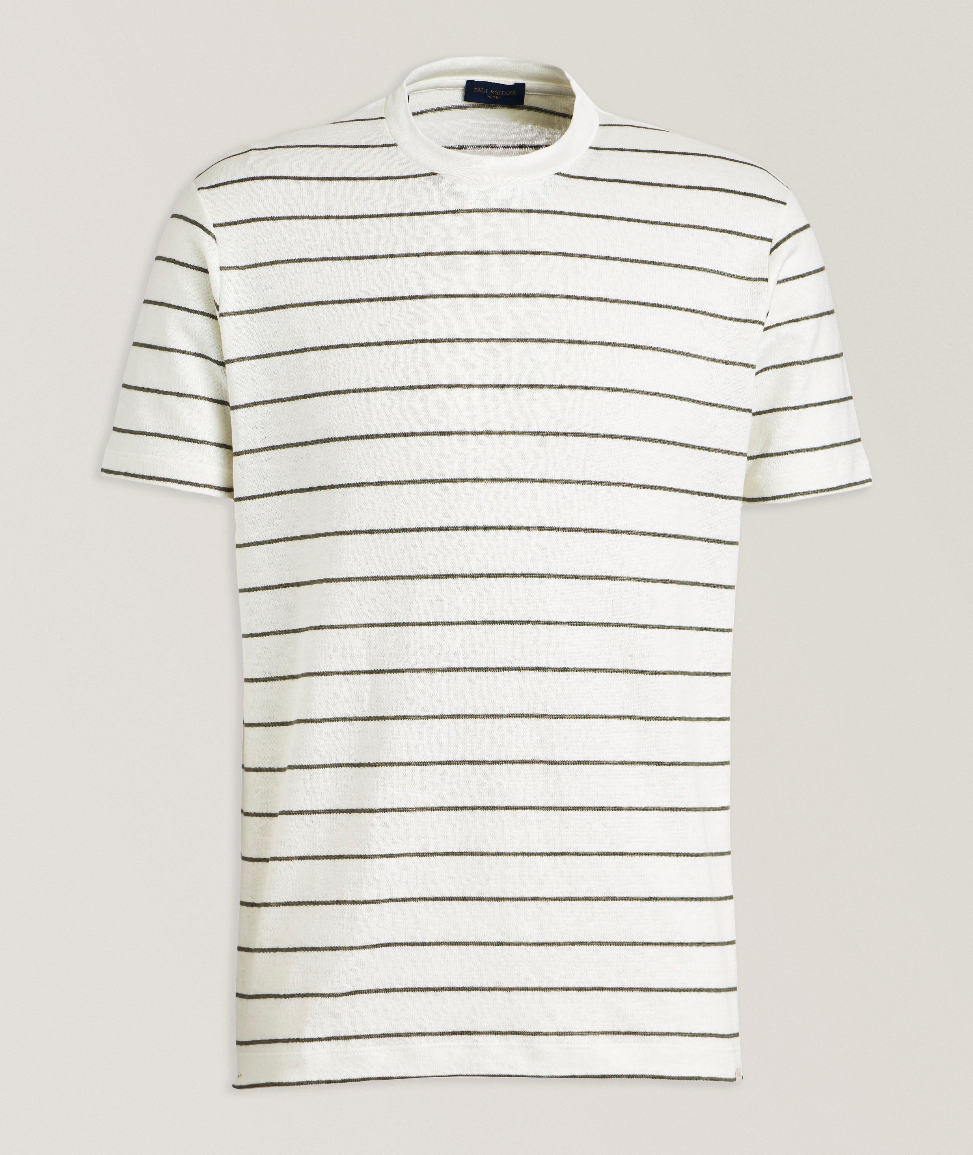 Striped Linen Jersey T-Shirt image 0