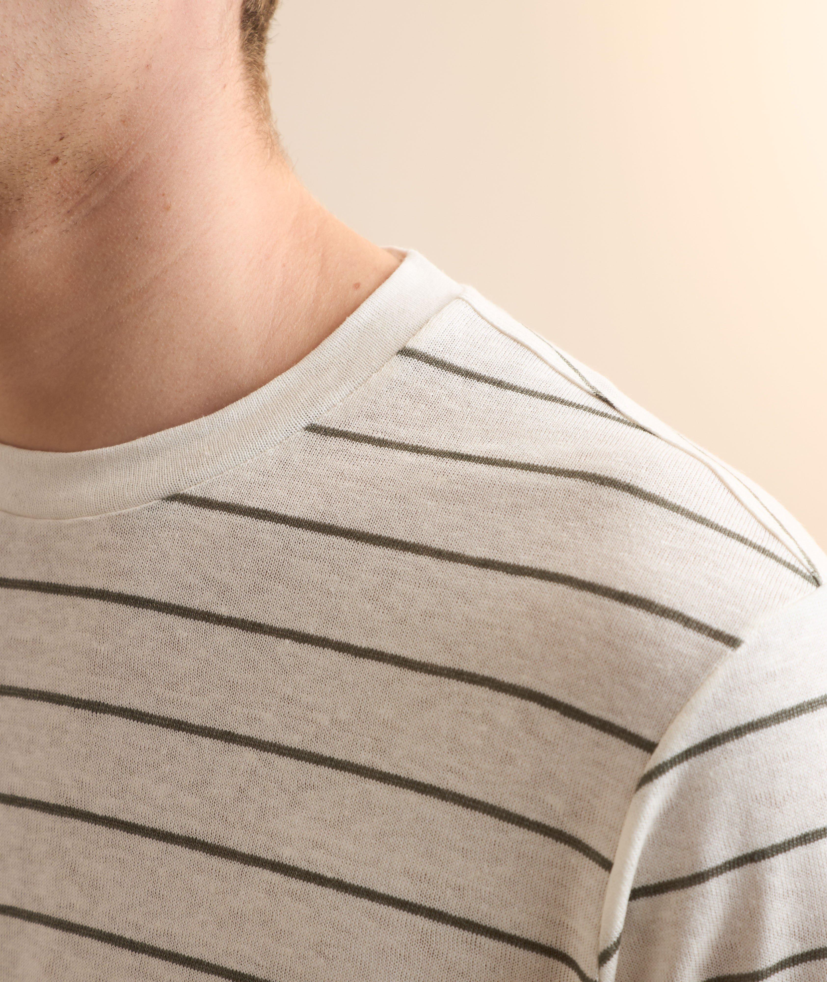 Striped Linen Jersey T-Shirt image 3