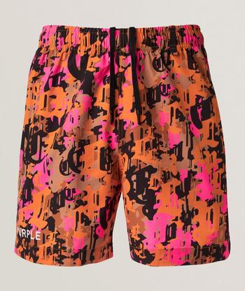 4/7 24時まで Rio Frescobol Carioca Rio Copacabana Decor Print Swim Shorts