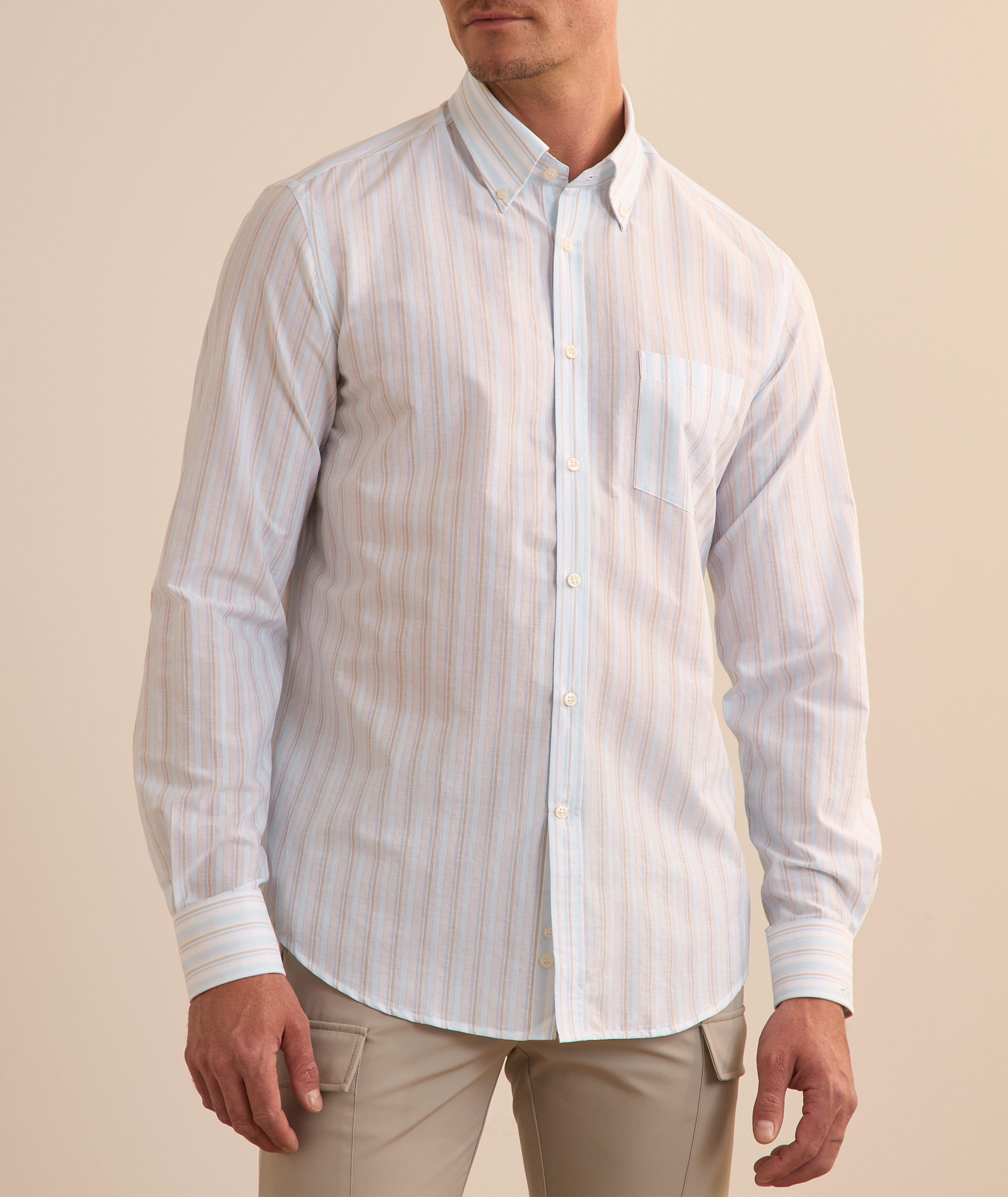 Summer Breeze Striped Cotton Shirt image 1