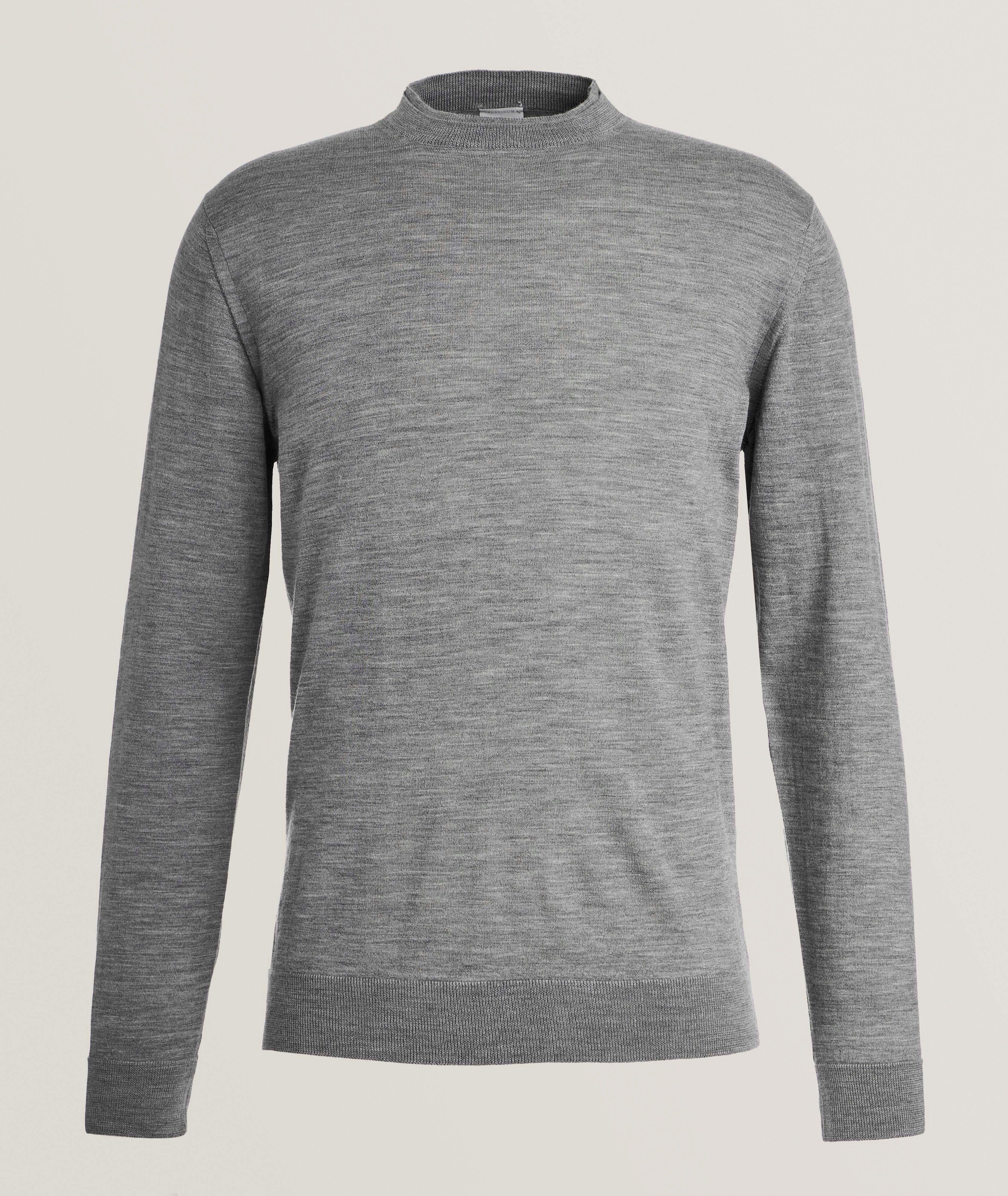 Eleventy Wool Double-Layered Crewneck Sweater