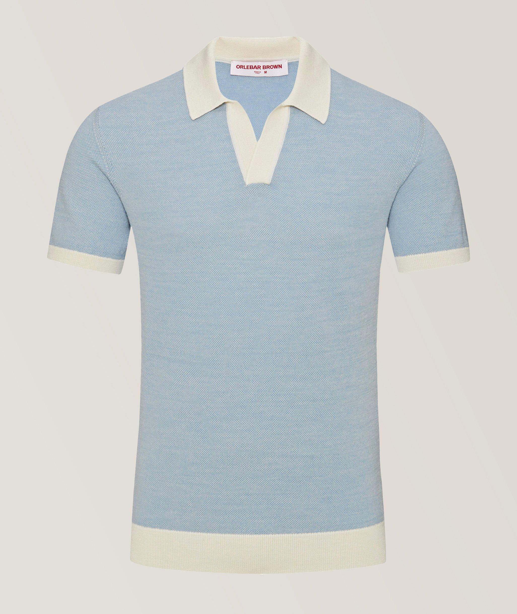 Orlebar Brown Polo Horton À Détails Contrastants En Bleu , Taille Homme TTG