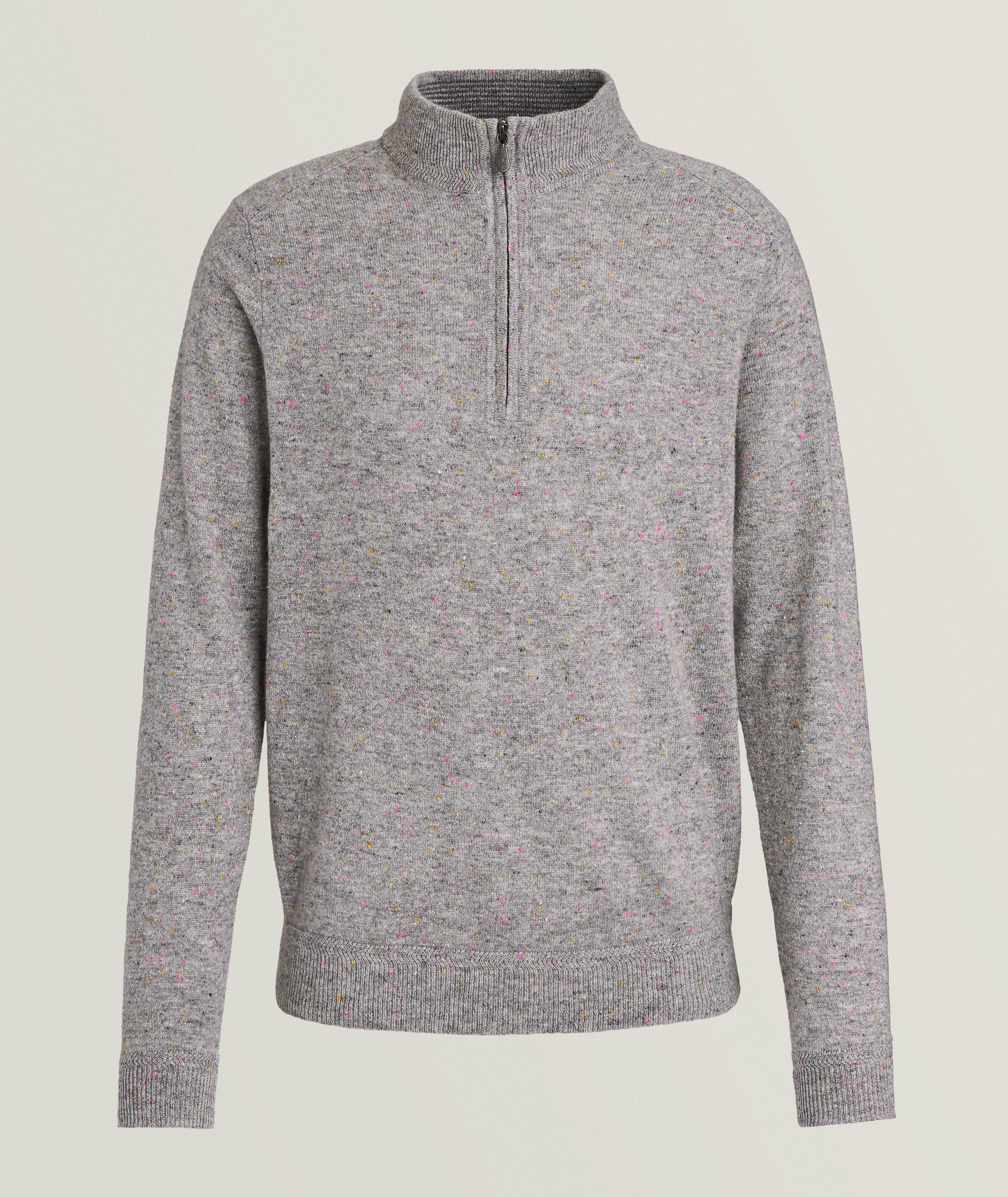 Raffi Cashmere Quarter-Zip Sweater
