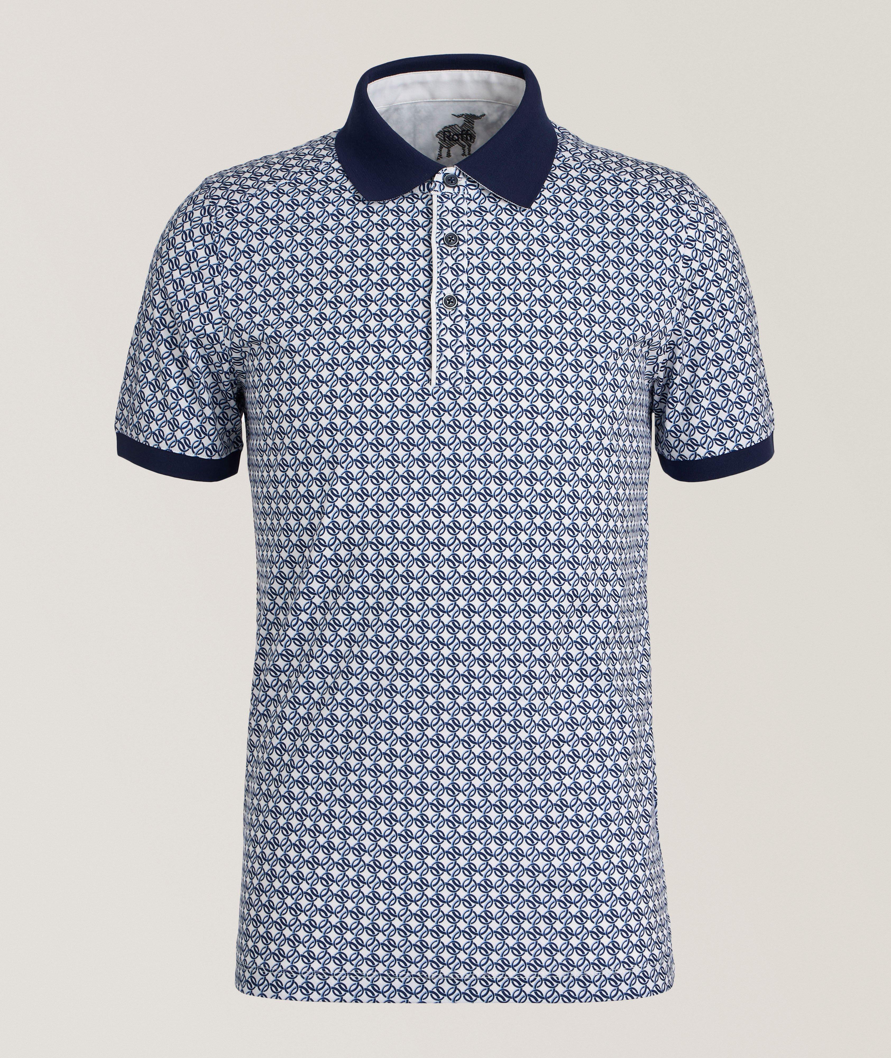 Interlocking Circle-Print Cotton Polo  image 0