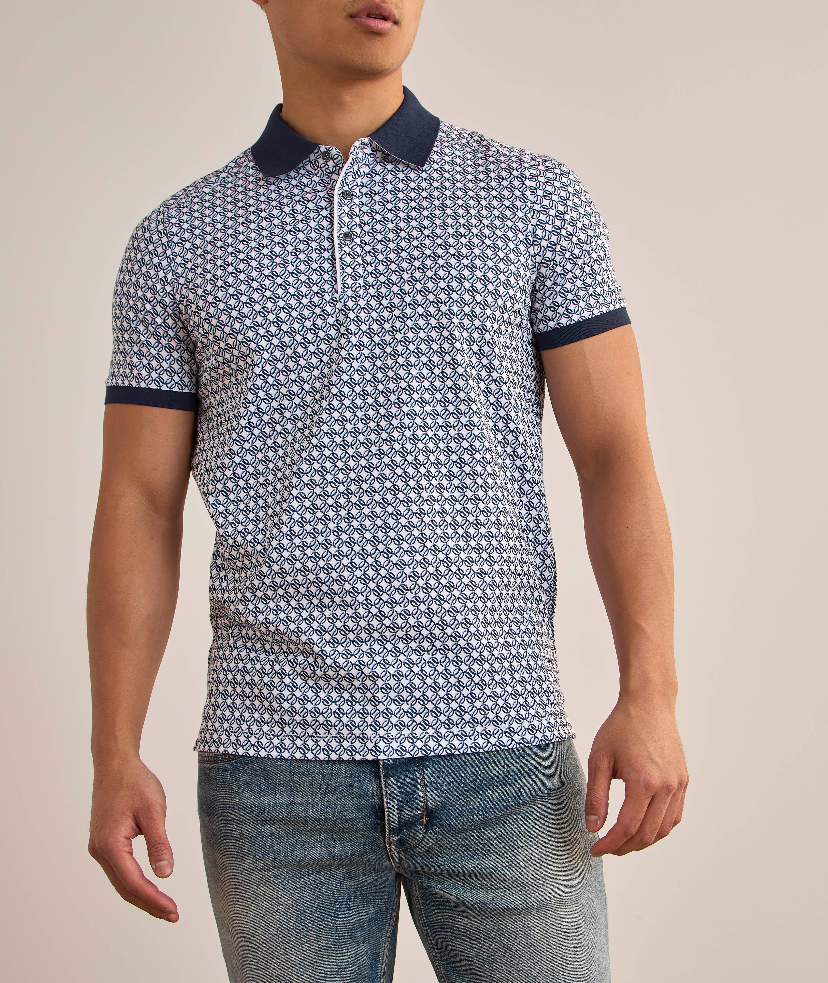 Interlocking Circle-Print Cotton Polo  image 1