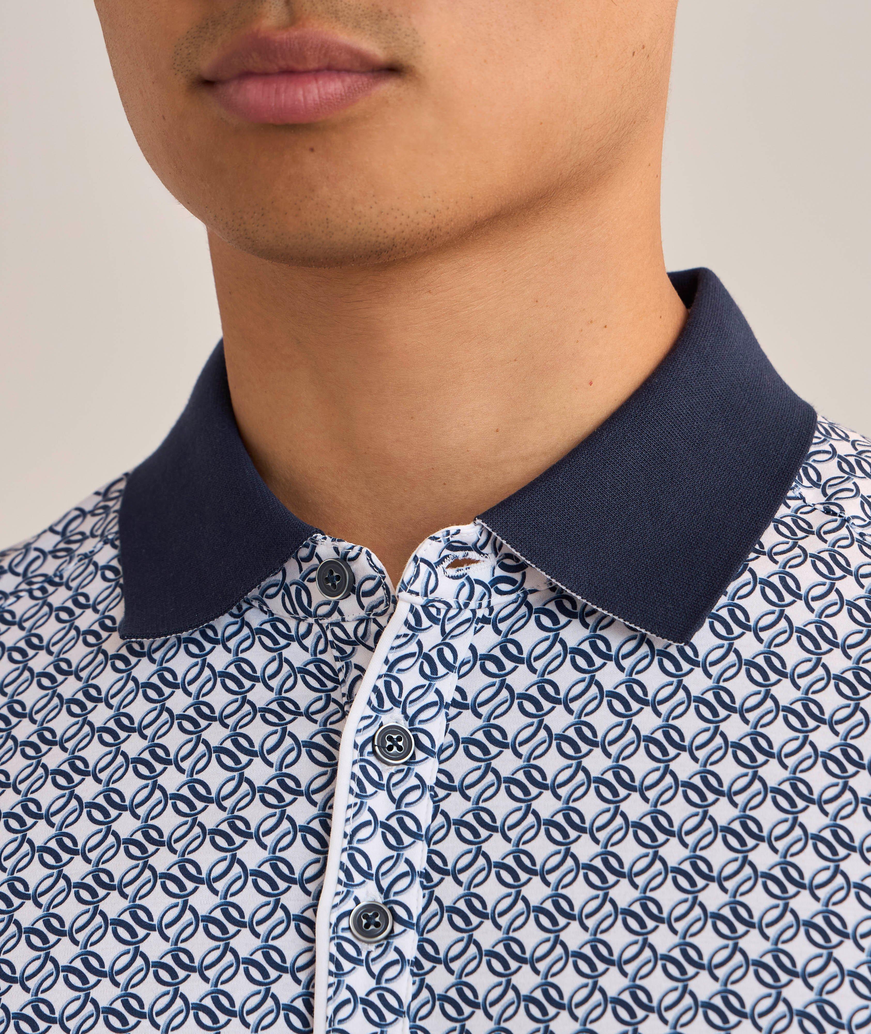 Interlocking Circle-Print Cotton Polo  image 3