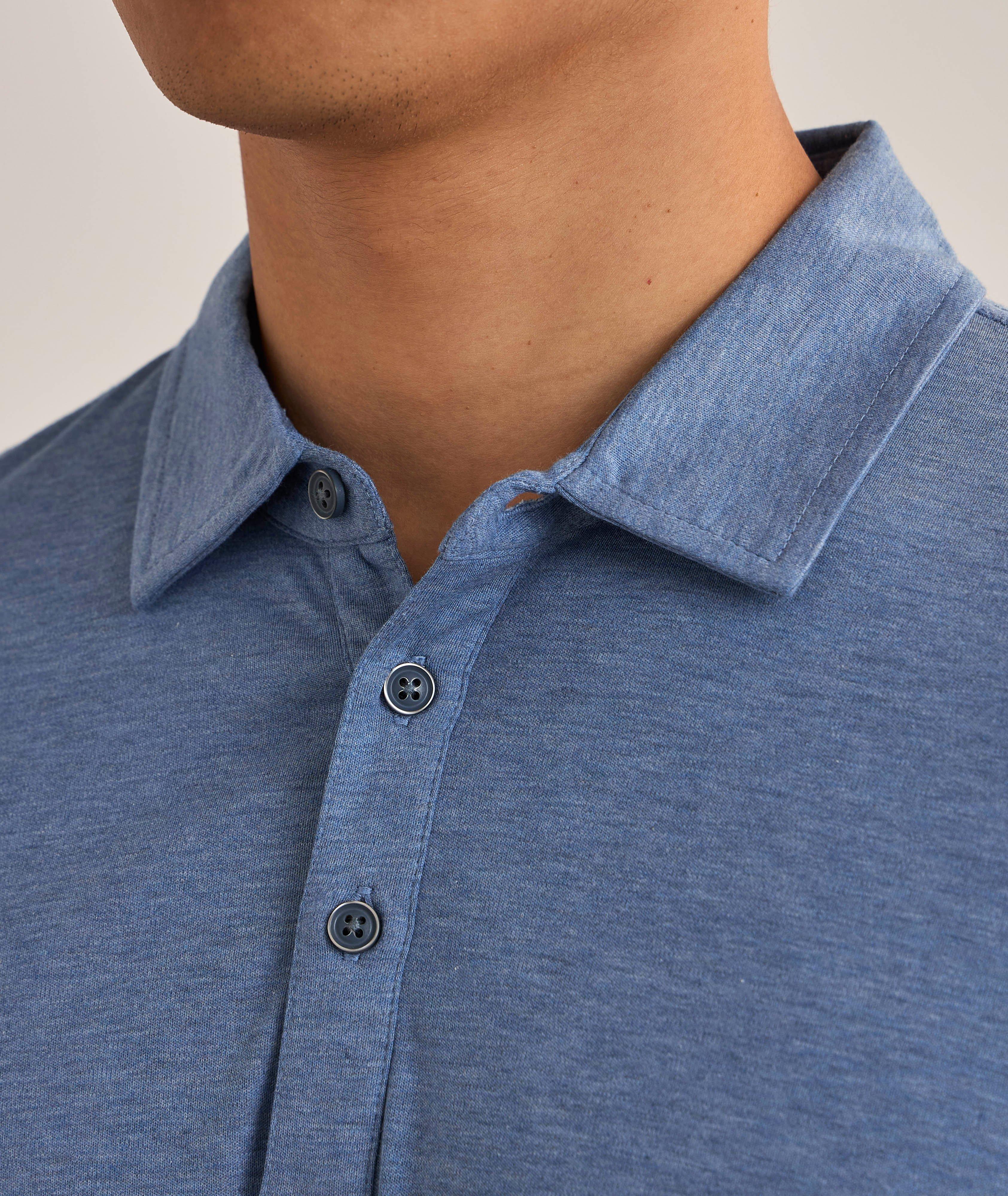 Sherwood Aqua Cotton Polo  image 3