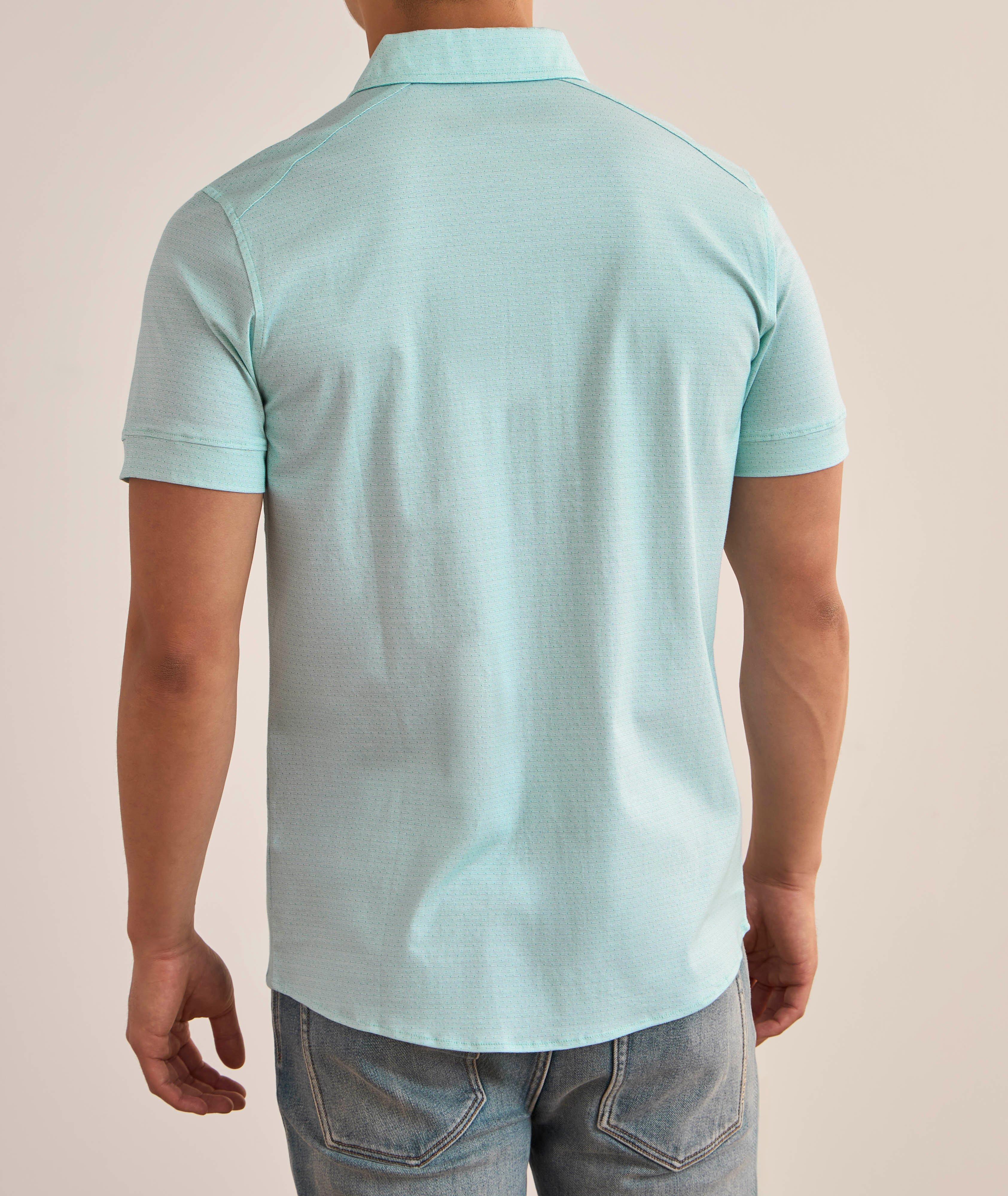 Micro Dot Aqua Cotton Shirt image 2