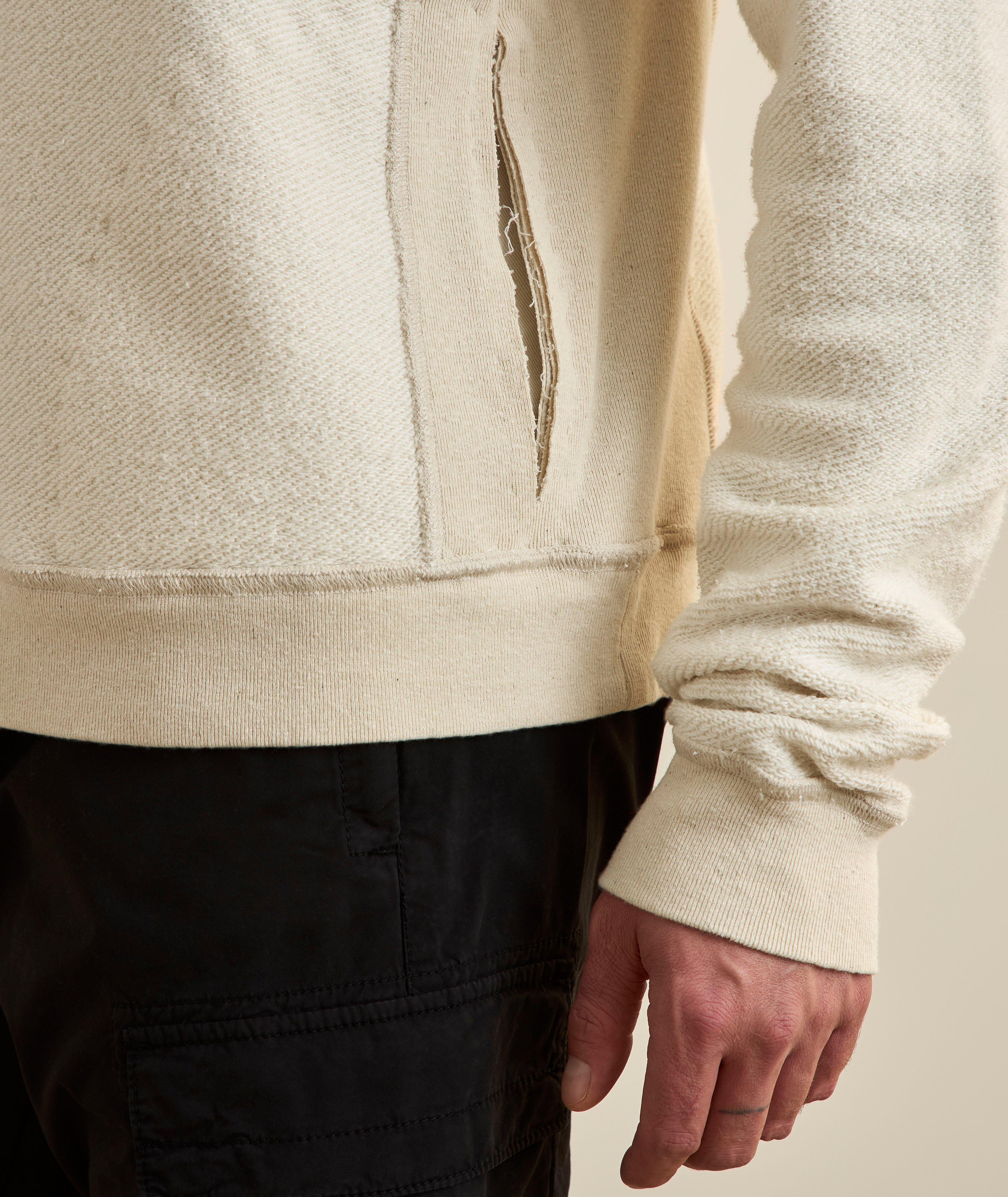 Distressed Effect Appliqué Polo Sweatshirt image 3