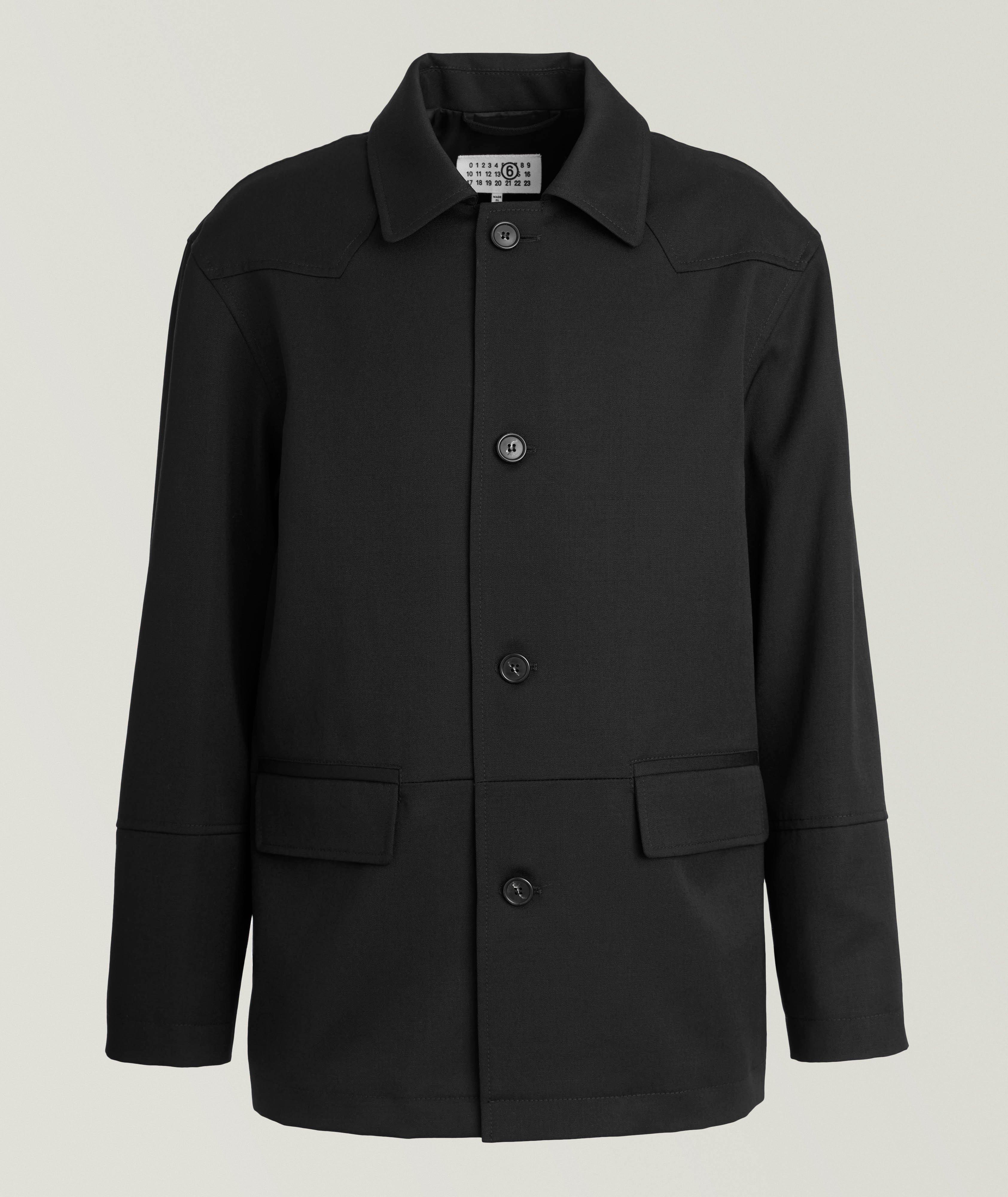 Jil Sander Leather Front Overshirt | Leather | Final Cut