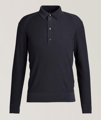 Moncler Virgin Wool Quarter-Zip Sweater | Polos | Harry Rosen