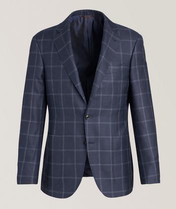 BRUNELLO CUCINELLI DR ジャケット Brunello Cucinelli Glen Check Silk-Blend Sport Jacket