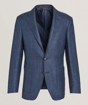 BRUNELLO CUCINELLI Linen, wool and silk blazer ウール Brunello Cucinelli Twill Linen, Wool & Silk Sport Jacket