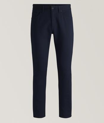 Giorgio Armani Wool-Seersucker Stretch Knit Dress Pants Giorgio Armani Wool-Seersucker Stretch Knit Dress Pants
