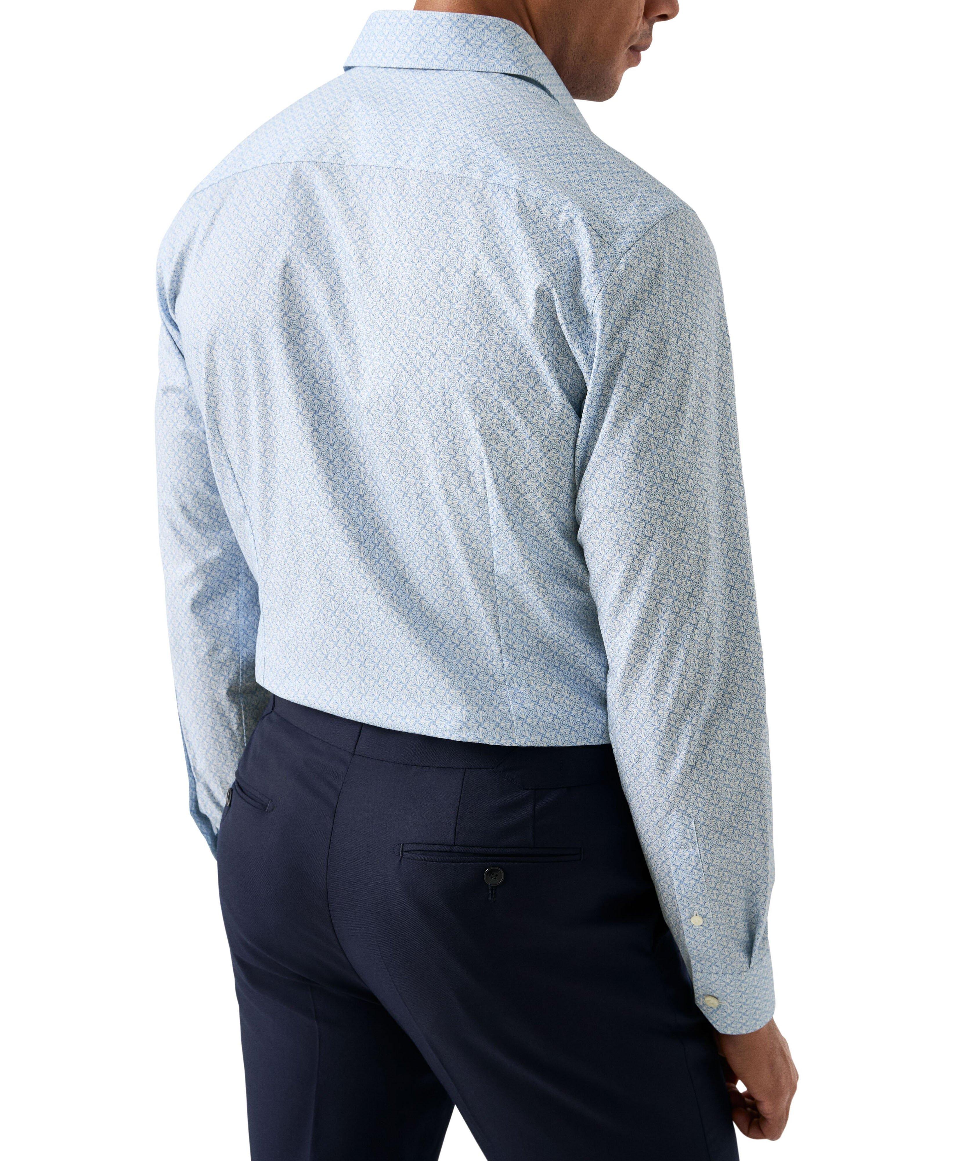 Contemporary-Fit Geometric Dress Shirt image 3